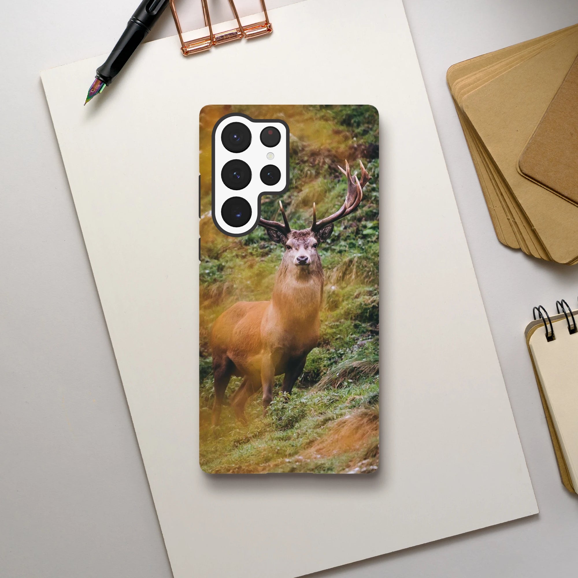 Galaxy Hartschalen Case - der Hirsch Print Material JFK Photography Prints