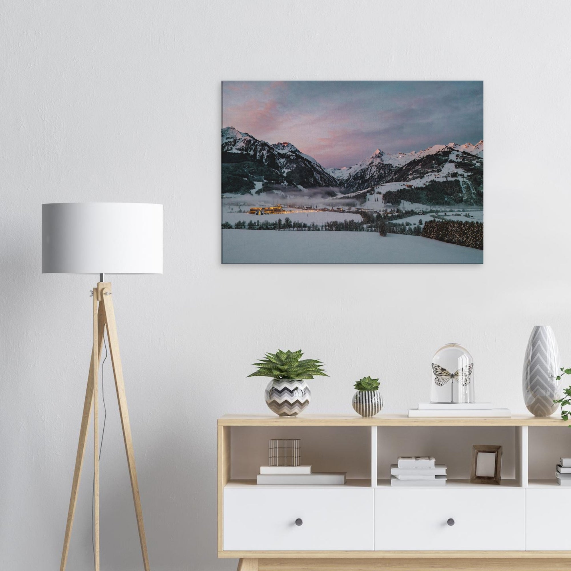 Leinwand Dick - Kaprun im Winter Print Material JFK Photography Prints