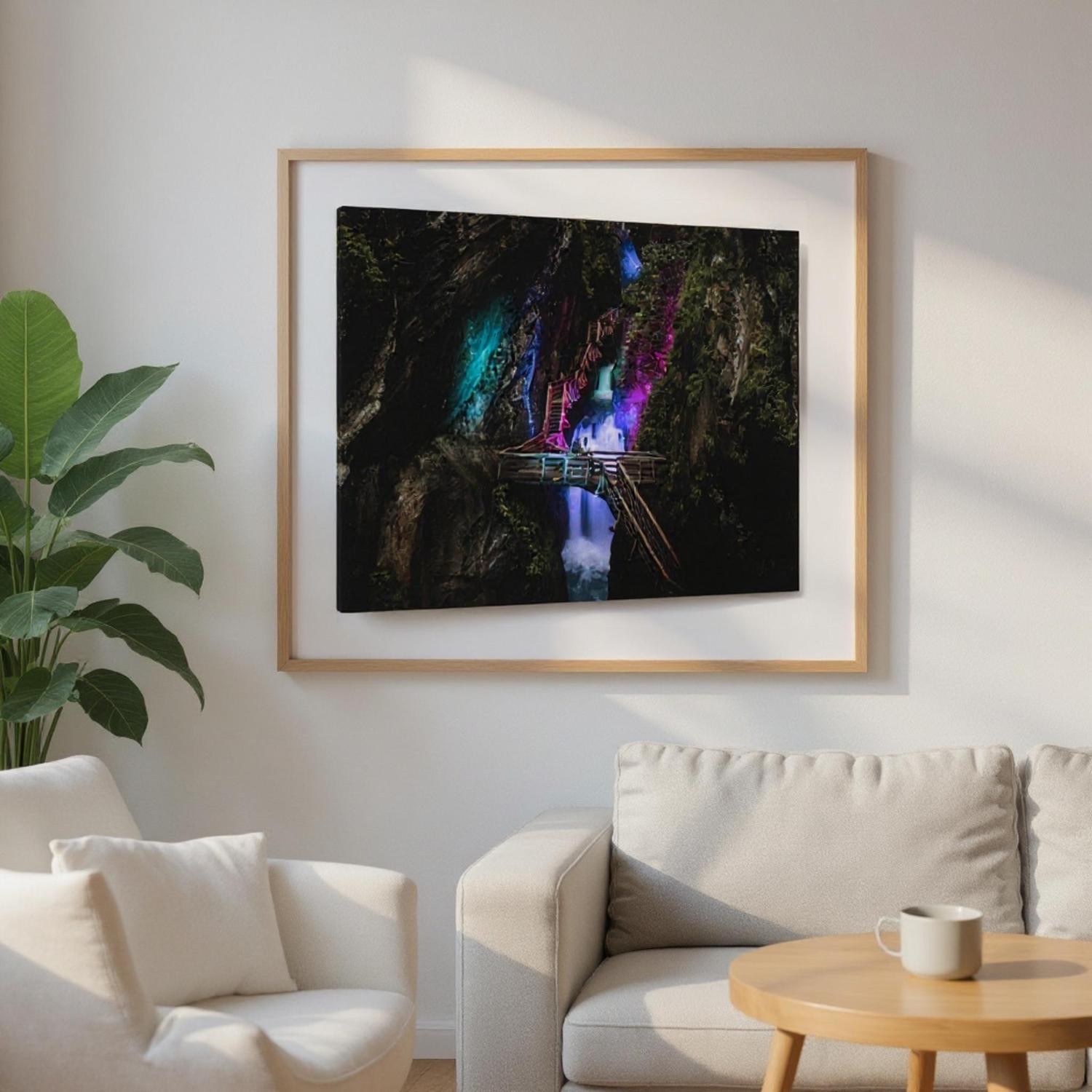 Leinwand Dick - Klammlichter in der Sigmund Thun Klamm Print Material JFK Photography Prints