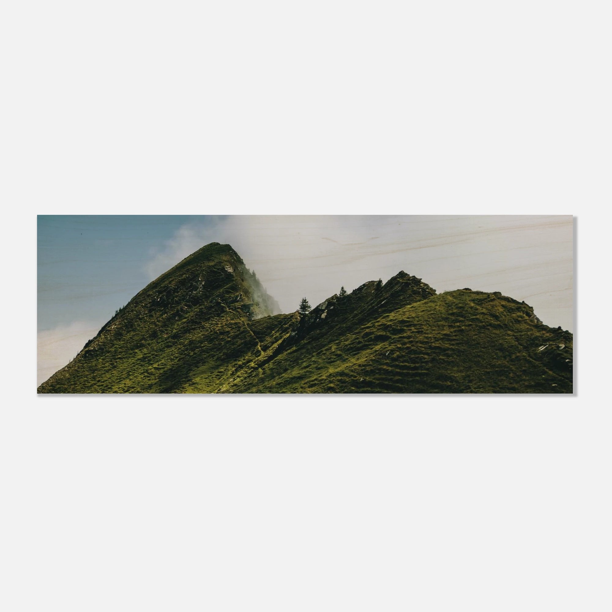 Holzdruck - Sommer am Kitzsteinhorn Print Material JFK Photography Prints 20x60 cm / 8x24″