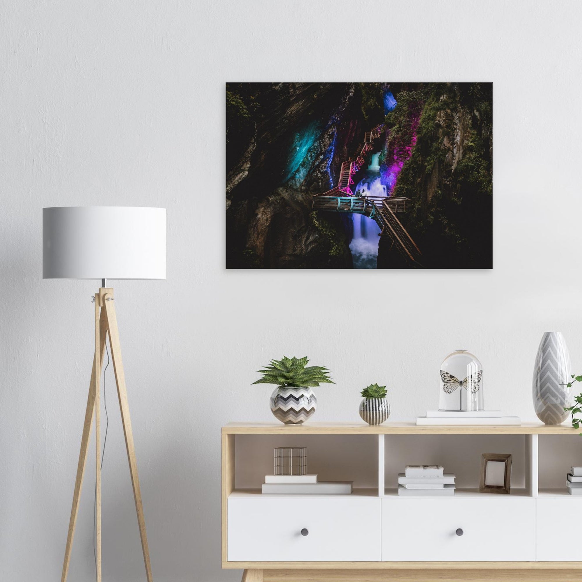 Leinwand Dick - Klammlichter in der Sigmund Thun Klamm Print Material JFK Photography Prints