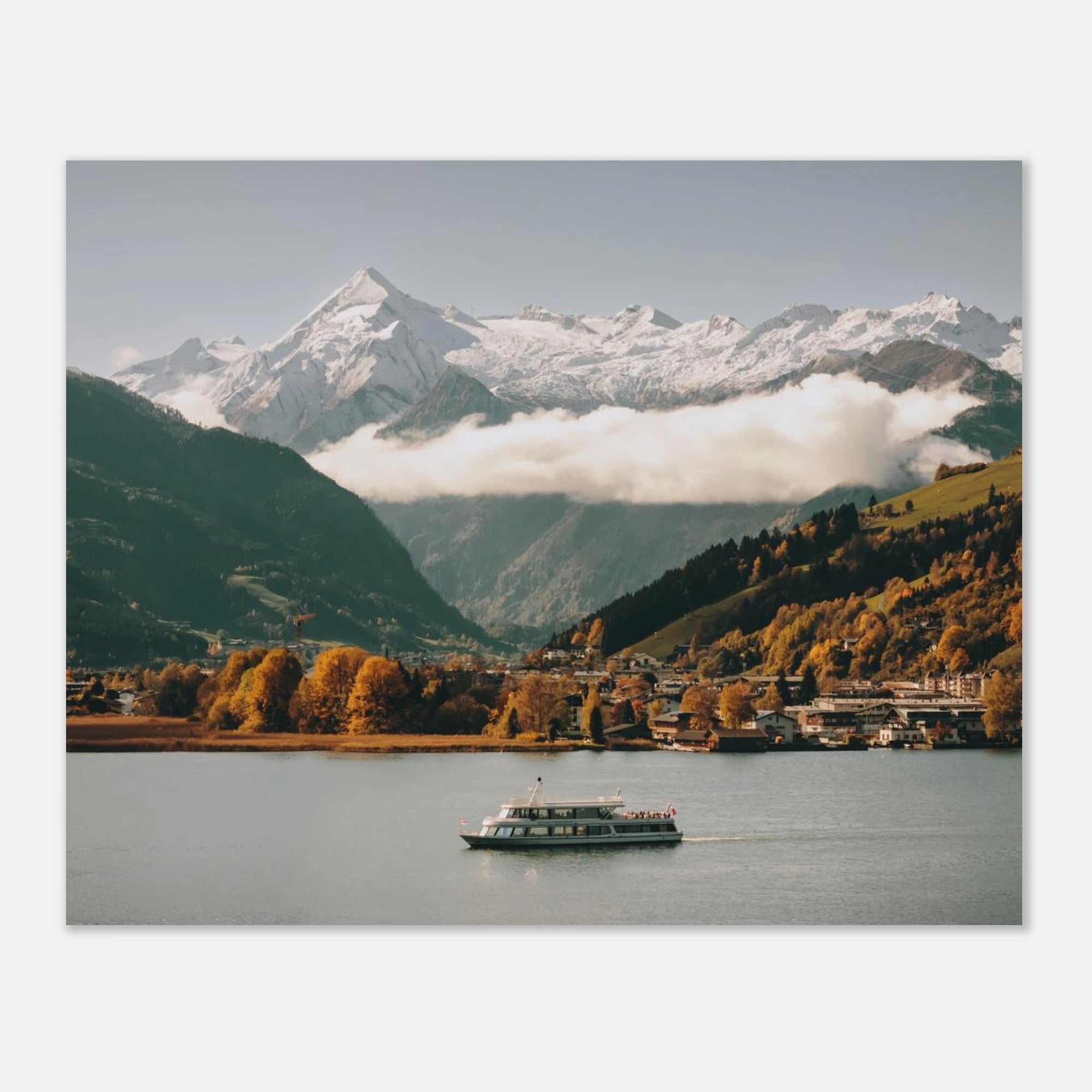 Premium Poster - MS Schmitten mit dem Kitzsteinhorn im Herbst Print Material JFK Photography Prints 20x25 cm / 8x10″