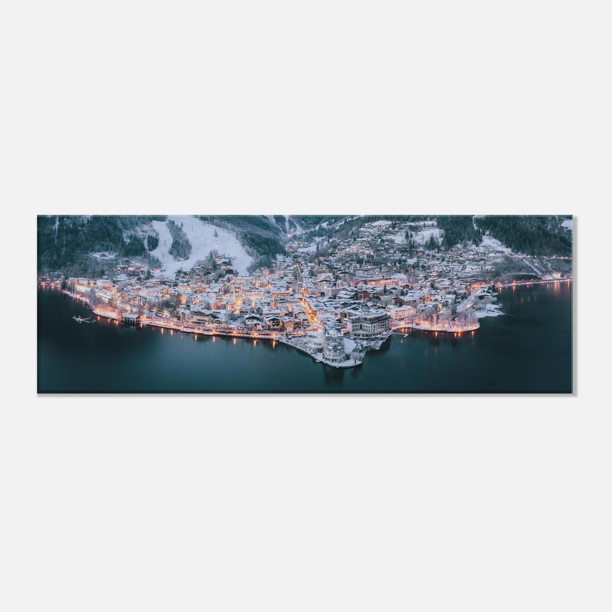 Leinwand Dick - Zell am See im Winter Print Material JFK Photography Prints 20x60 cm / 8x24″