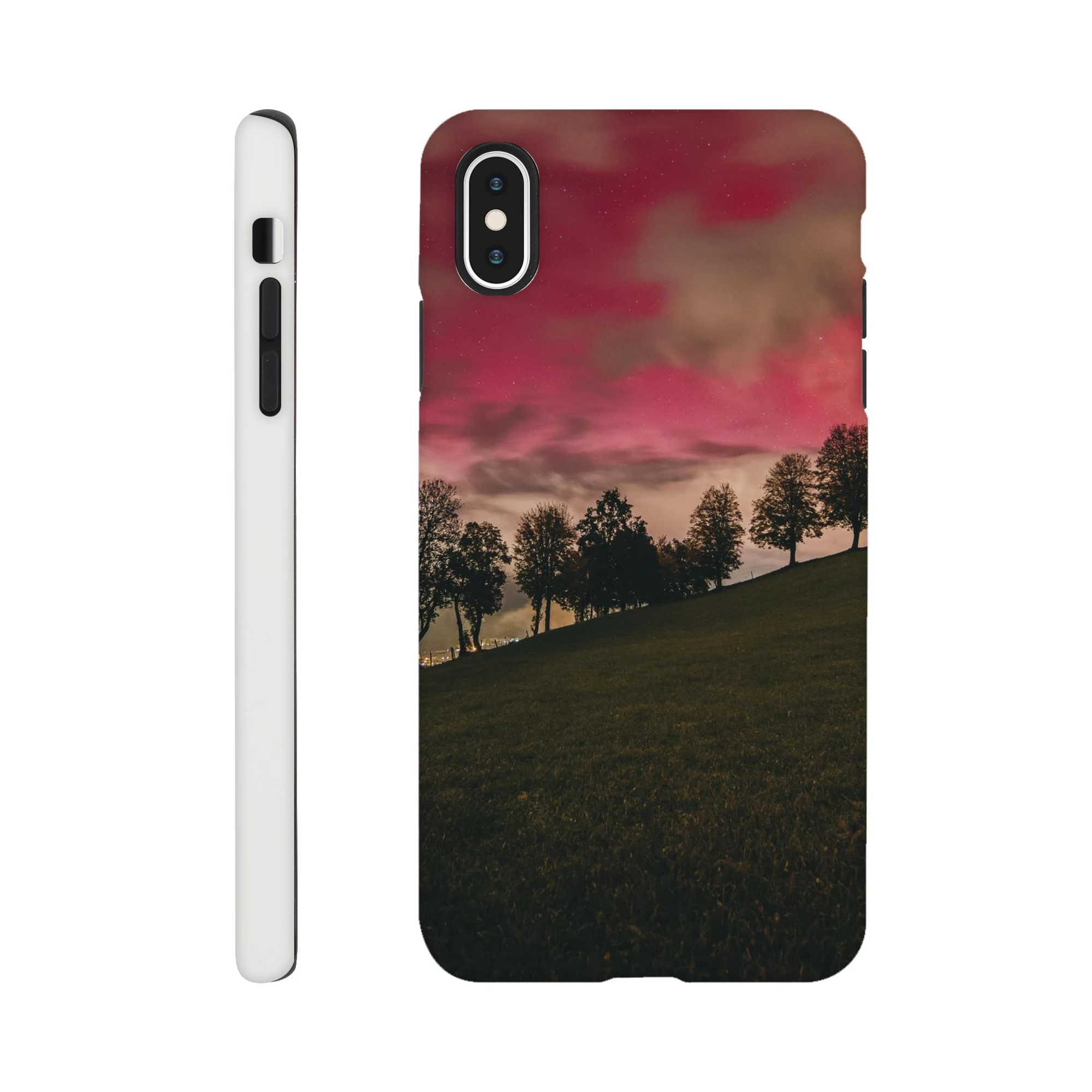 IPhone Hartschalen Case - Nordlichter Print Material JFK Photography Prints iPhone XS Max