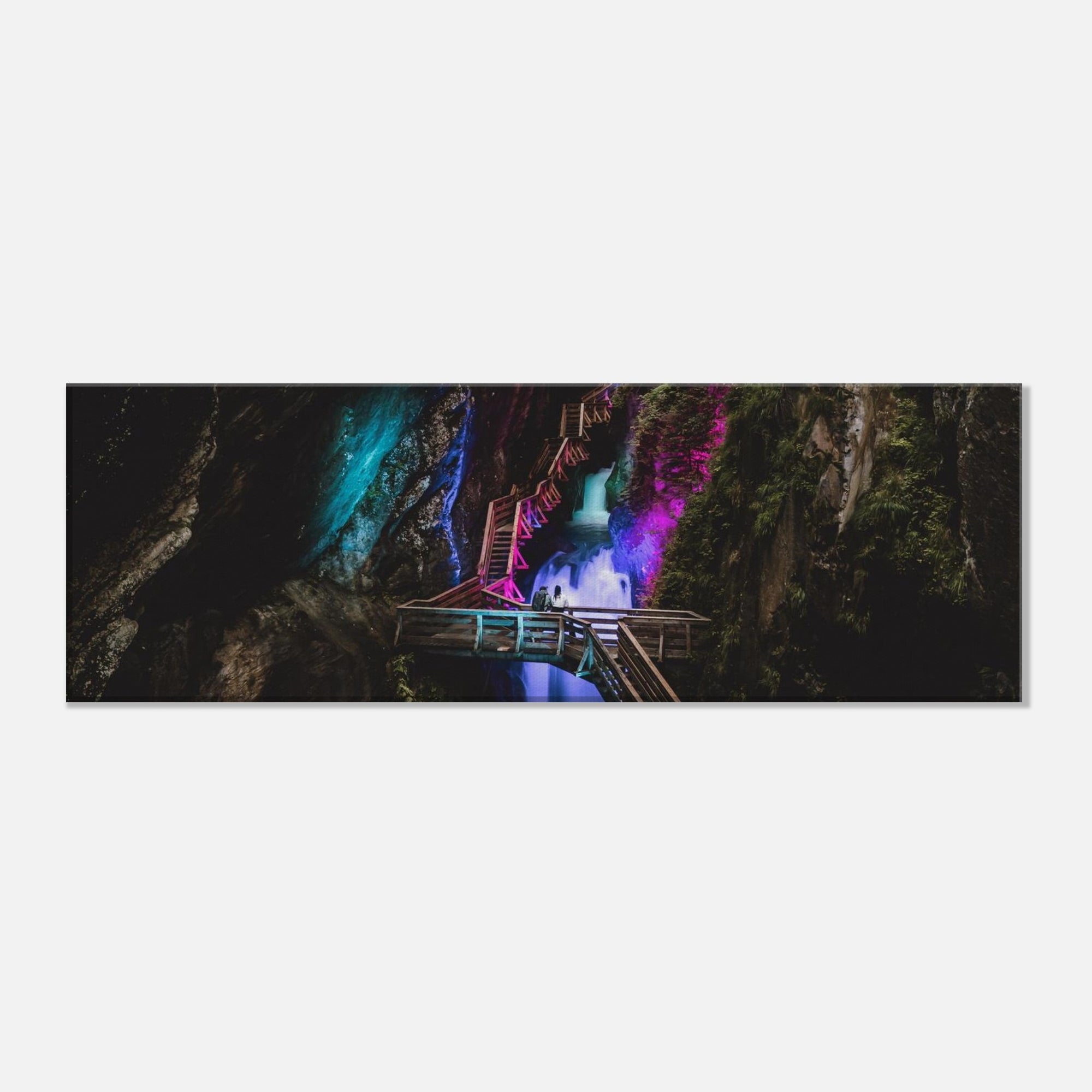 Leinwand Dick - Klammlichter in der Sigmund Thun Klamm Print Material JFK Photography Prints 20x60 cm / 8x24″