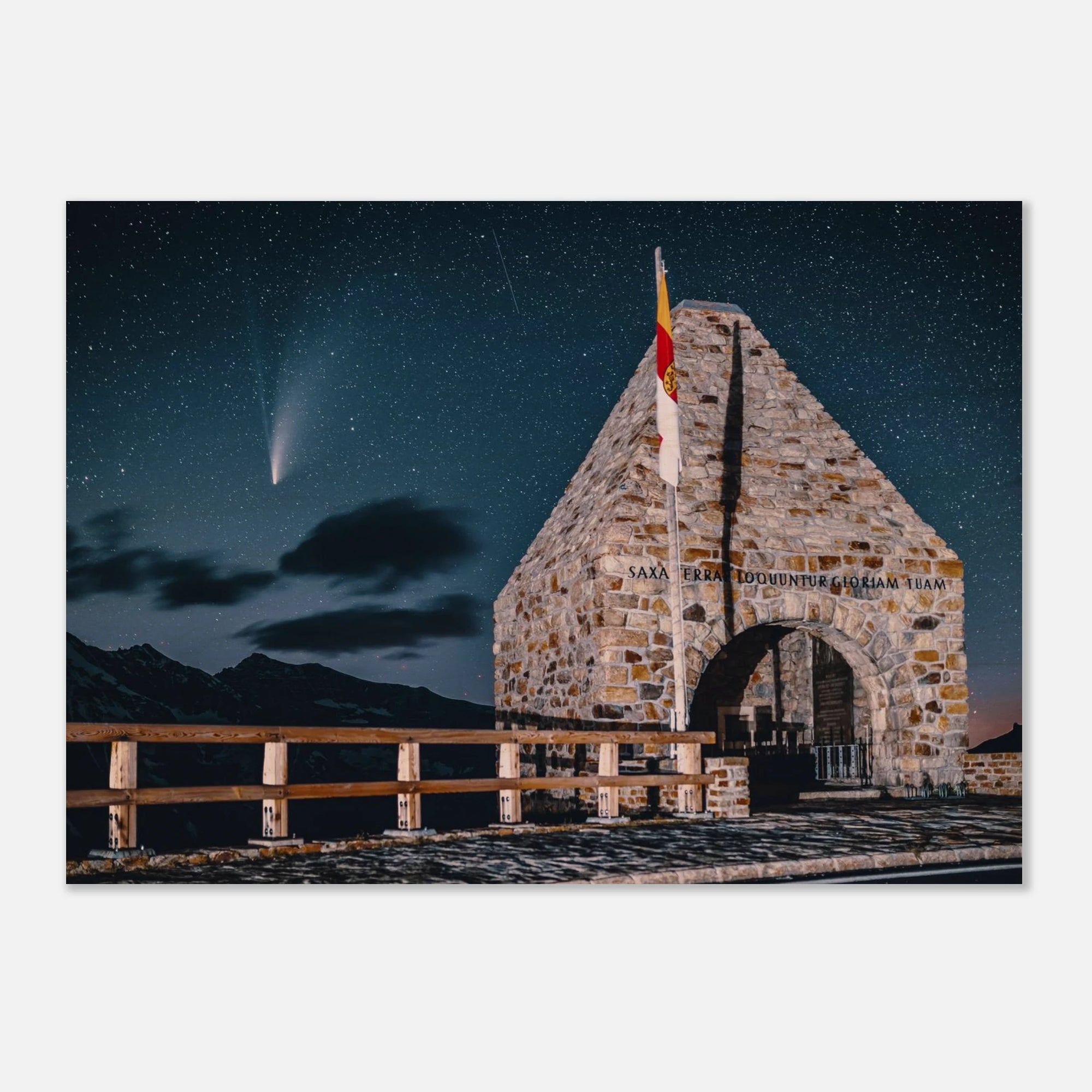 Holzdruck - Komet Neowise über dem Fuscher Törl Print Material JFK Photography Prints 50x70 cm / 20x28″