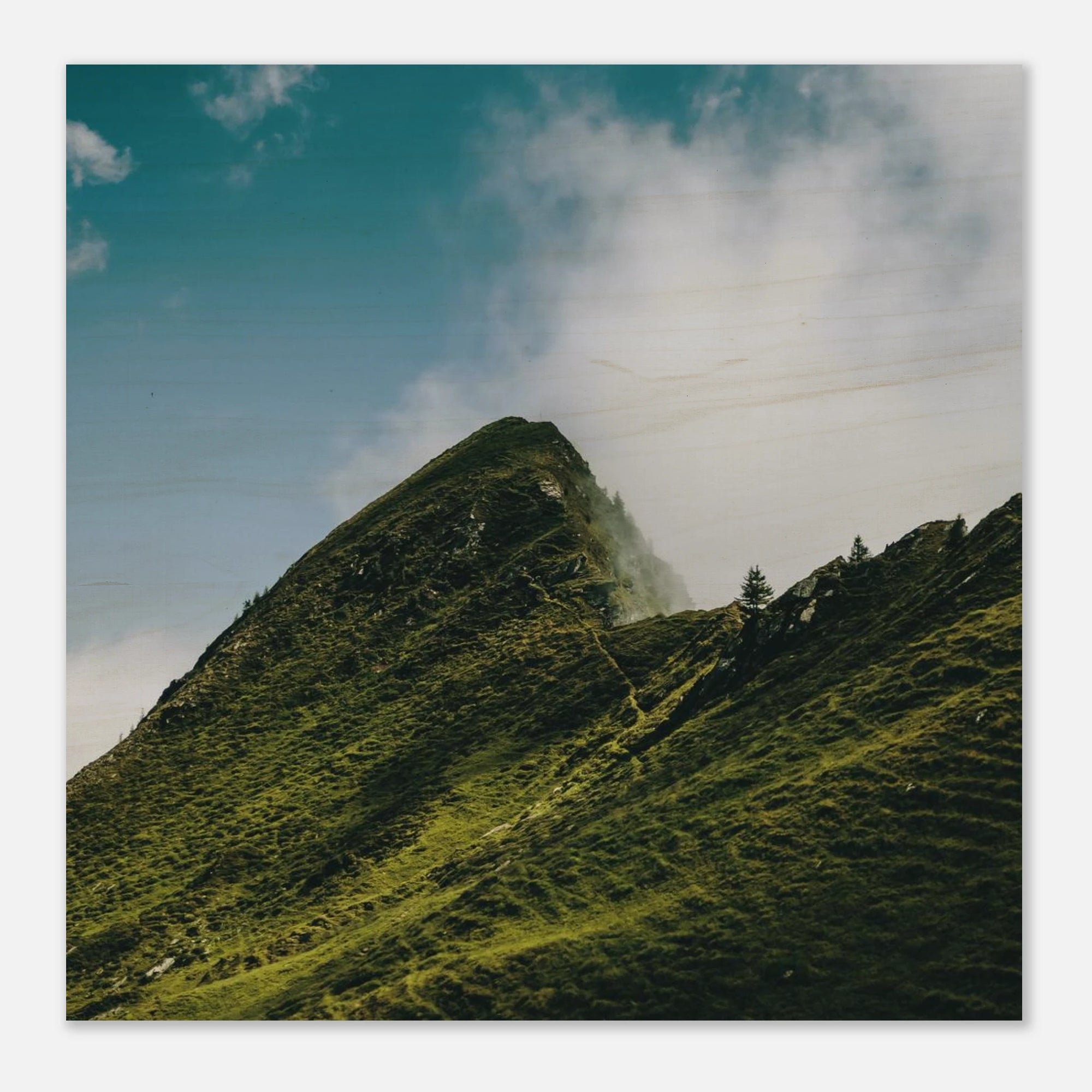 Holzdruck - Sommer am Kitzsteinhorn Print Material JFK Photography Prints 30x30 cm / 12x12″