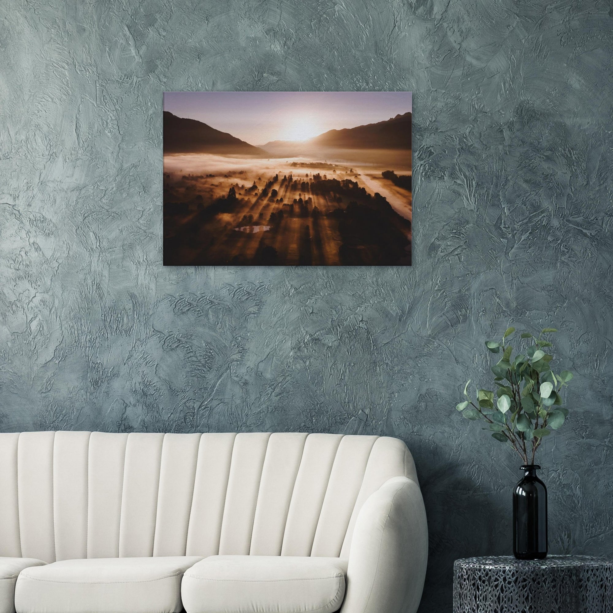 Leinwand Dick - Sonnenaufgang im Herbst Print Material JFK Photography Prints