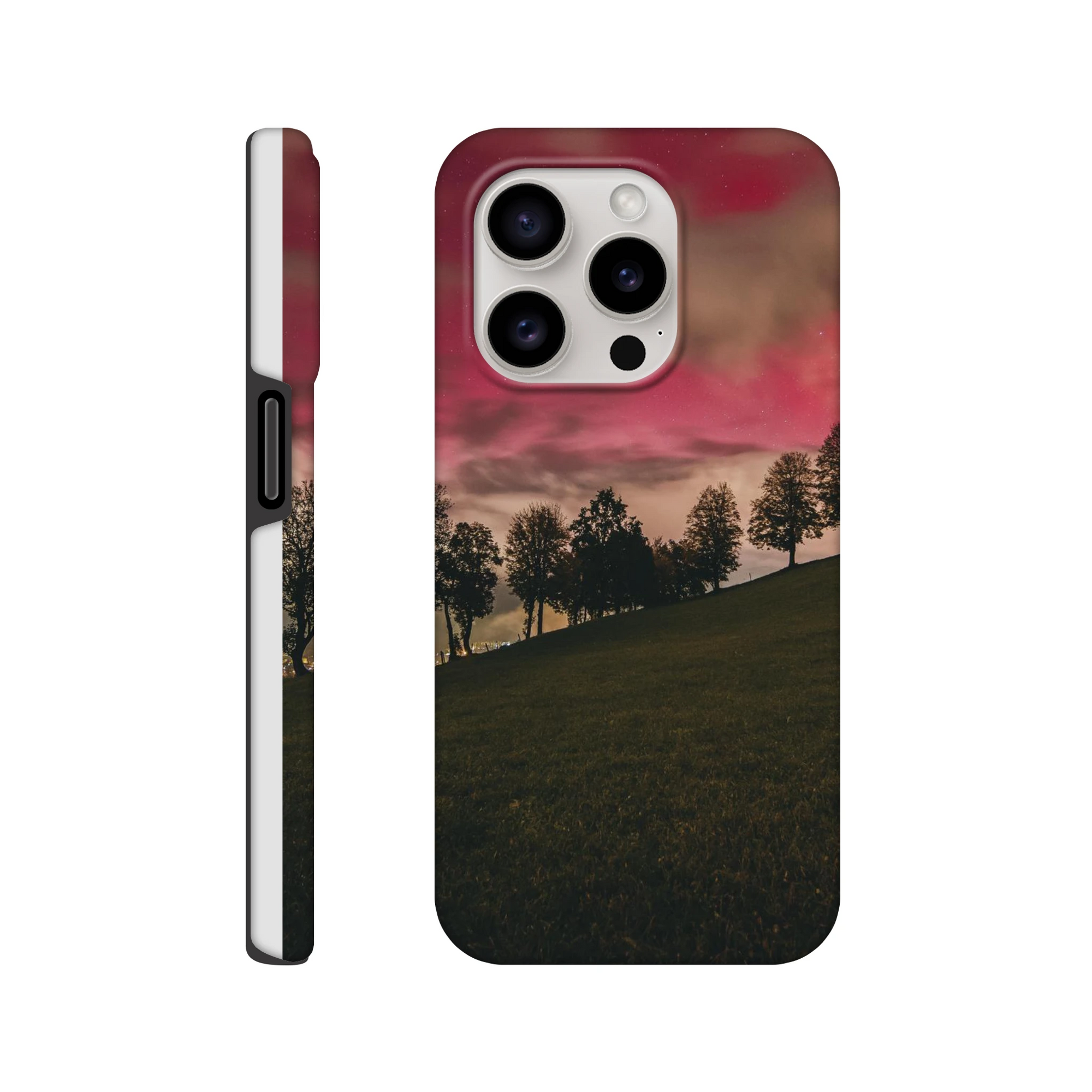 IPhone Hartschalen Case - Nordlichter Print Material JFK Photography Prints iPhone 15 Pro