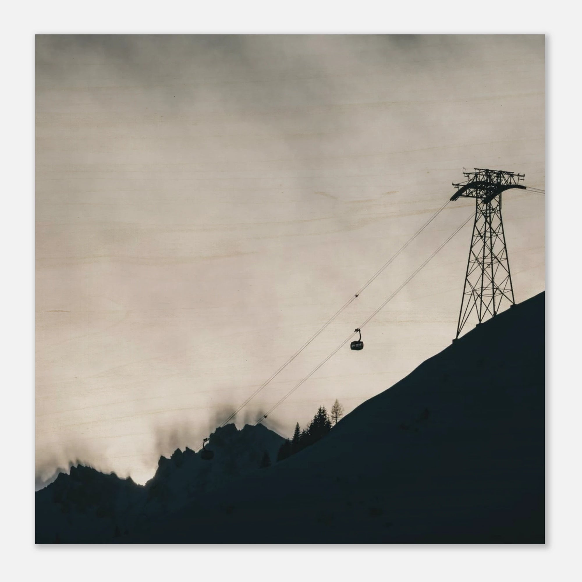 Holzdruck - 3K im Gegenlicht Print Material JFK Photography Prints 60x60 cm / 24x24″