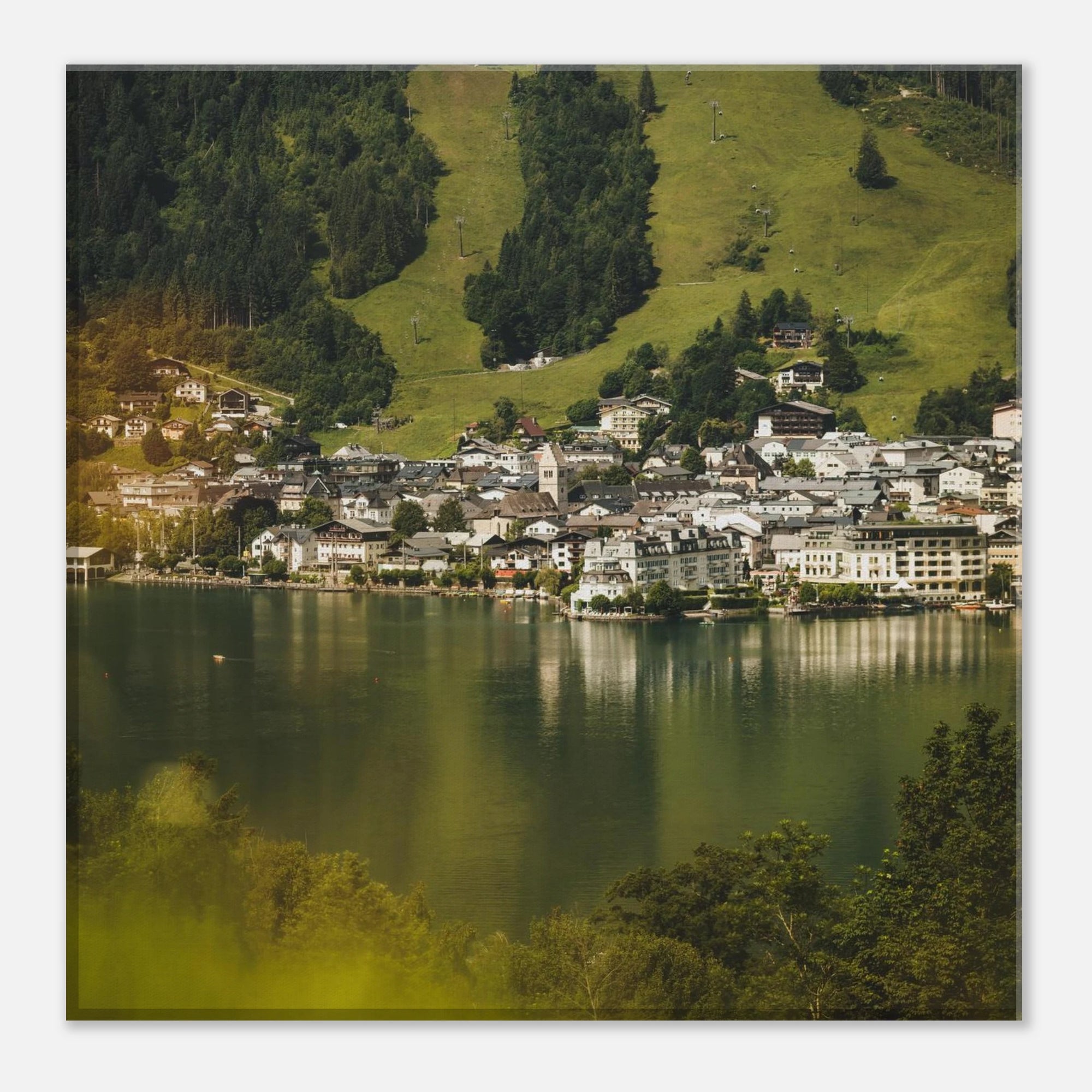 Leinwand Dick - Zell am See im Sommer Print Material JFK Photography Prints 30x30 cm / 12x12″