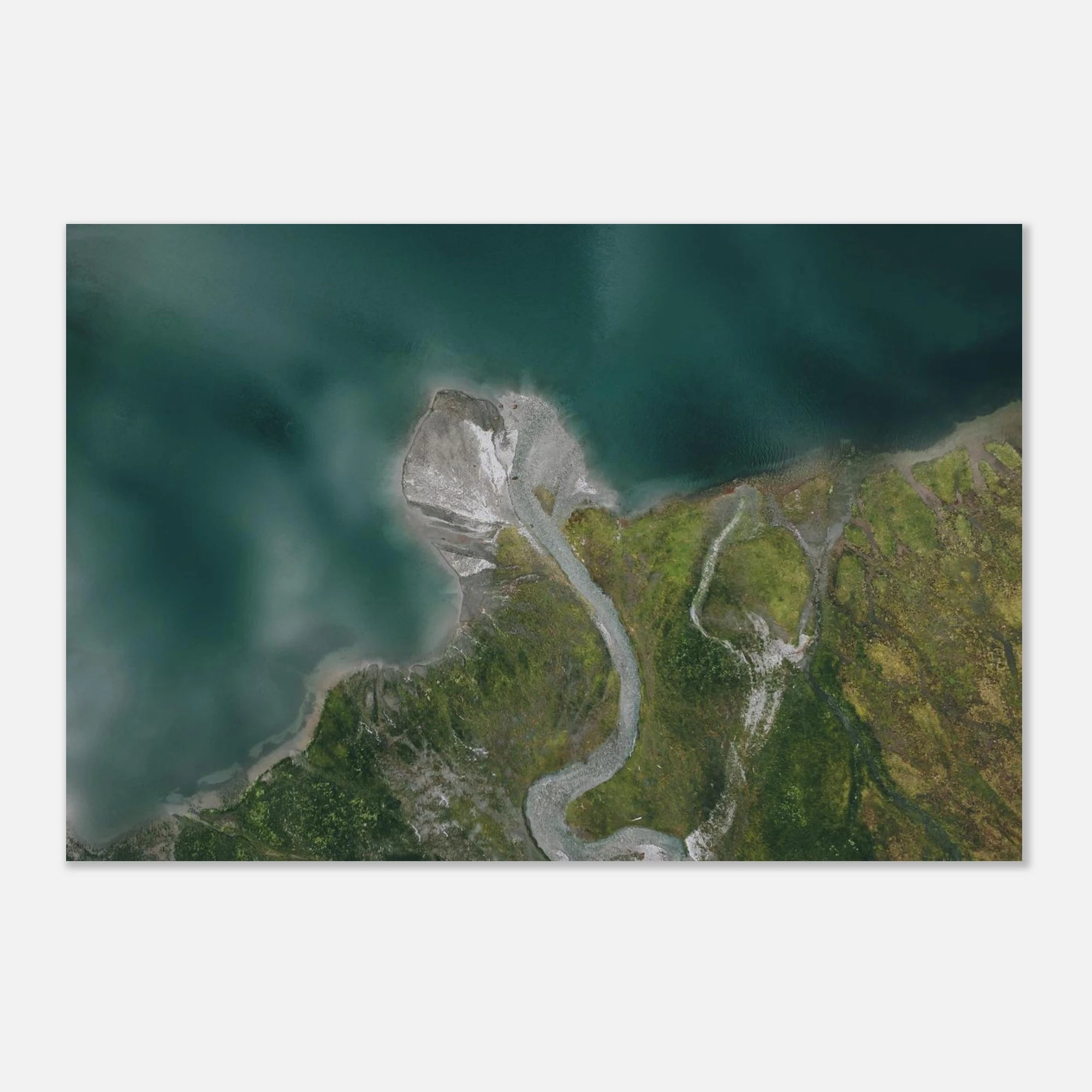 Aluminiumdruck - Hintersee Mittersill von oben Print Material JFK Photography Prints 30x45 cm / 12x18″