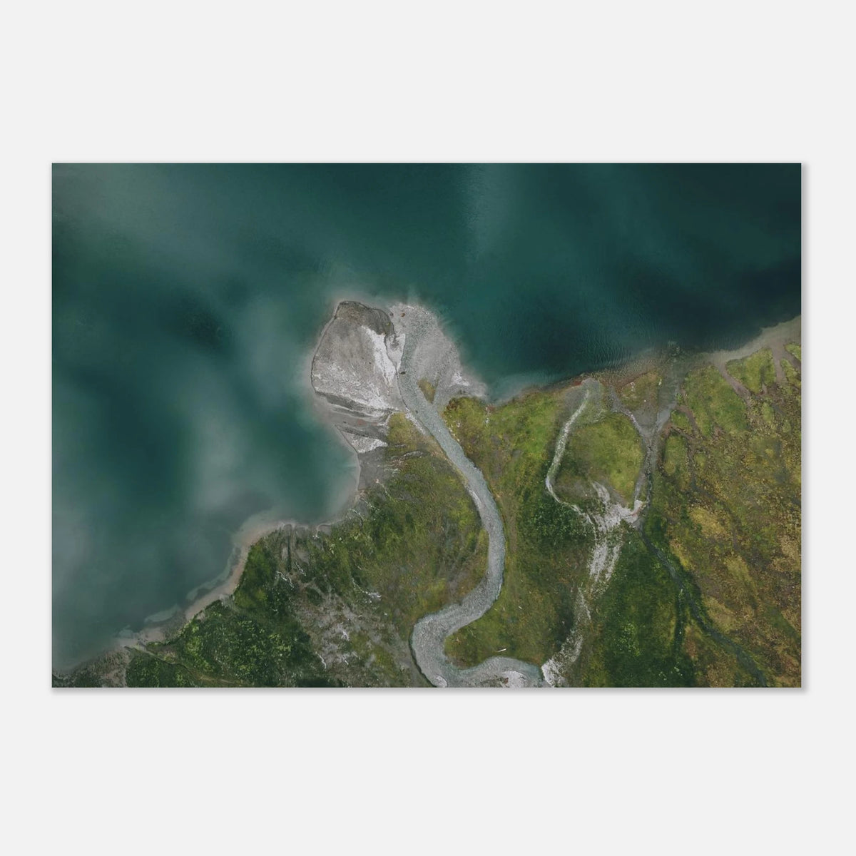 Aluminiumdruck - Hintersee Mittersill von oben Print Material JFK Photography Prints 70x100 cm / 28x40″