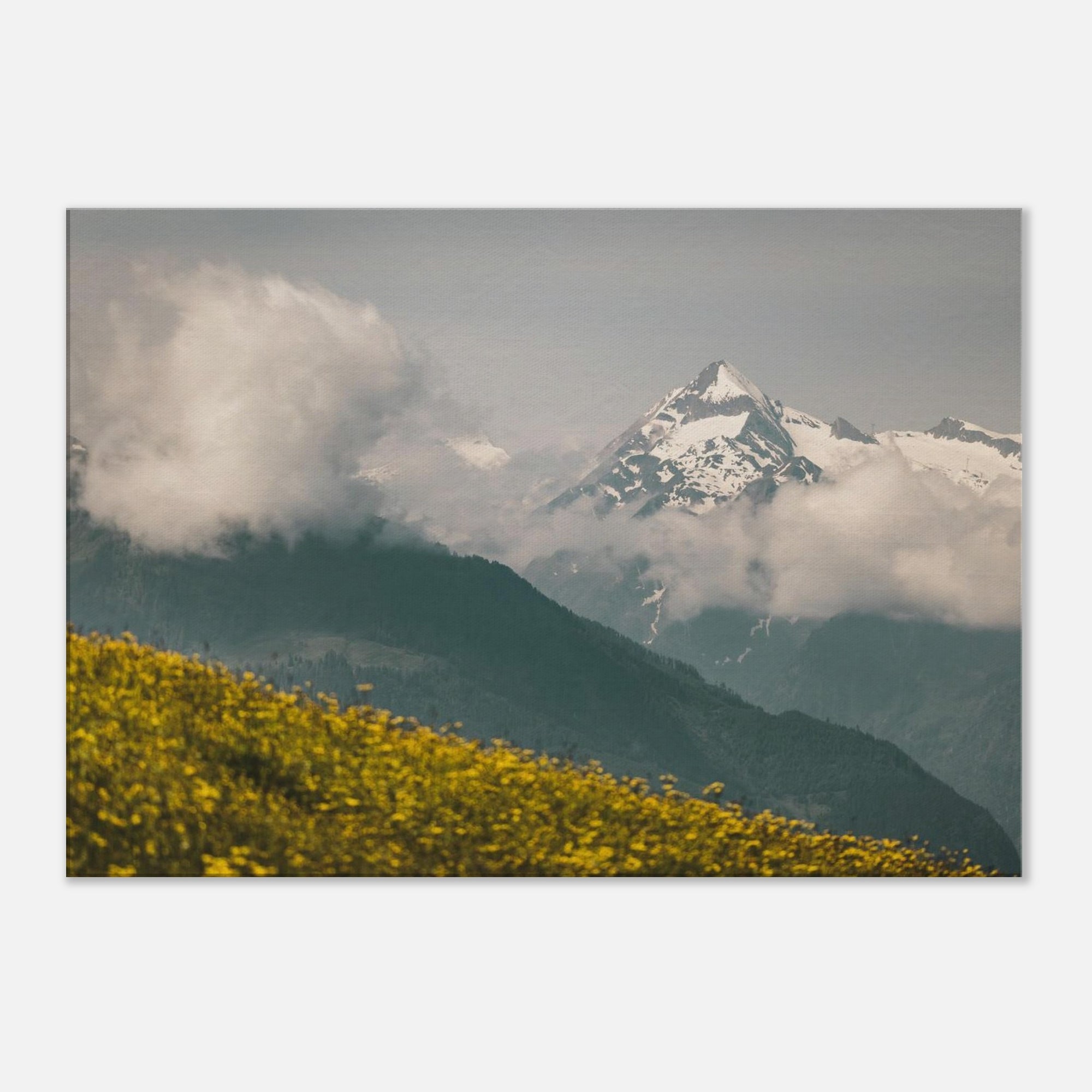 Leinwand Dick - Kitzsteinhorn im Frühling Print Material JFK Photography Prints 70x100 cm / 28x40″