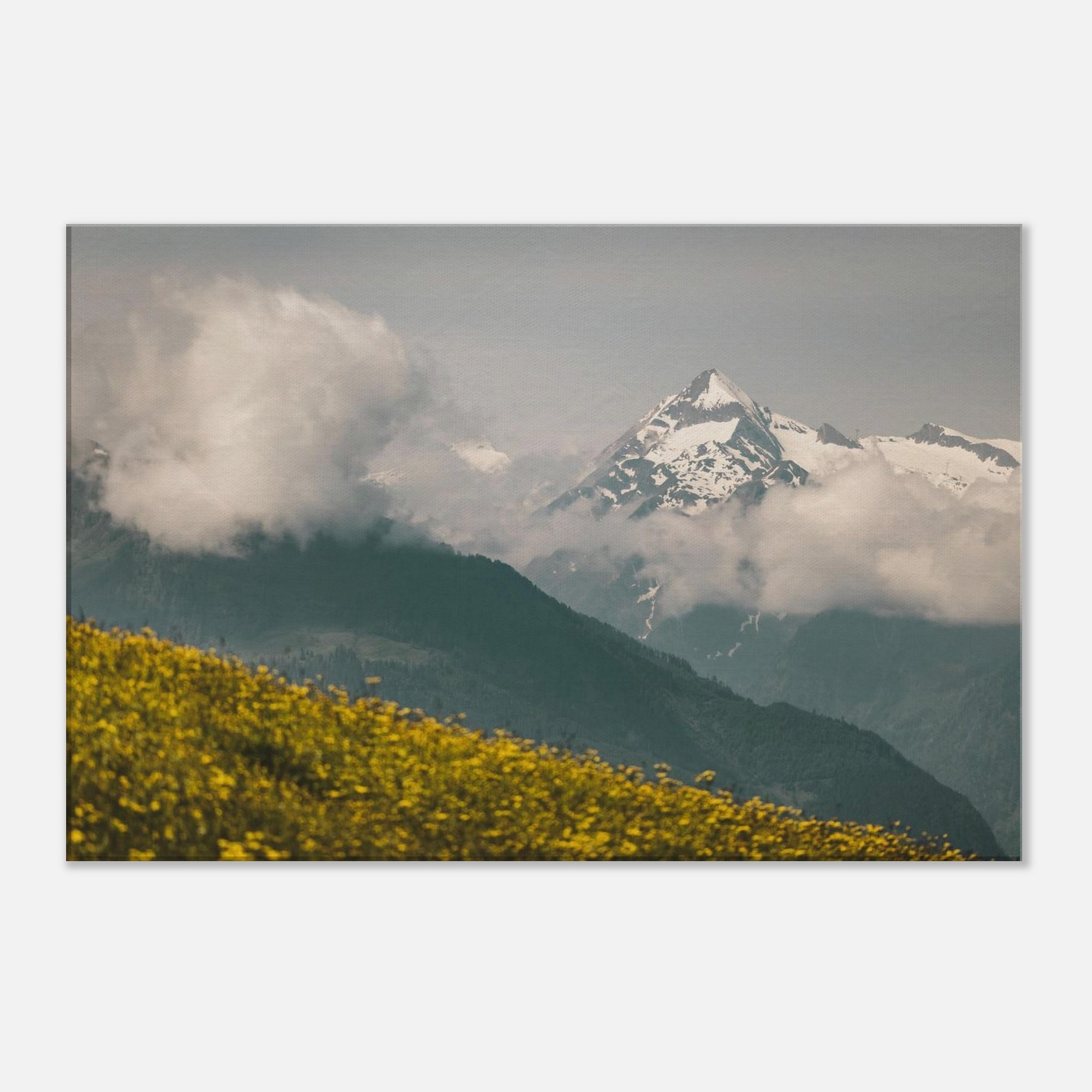 Leinwand Dick - Kitzsteinhorn im Frühling Print Material JFK Photography Prints 50x75 cm / 20x30″