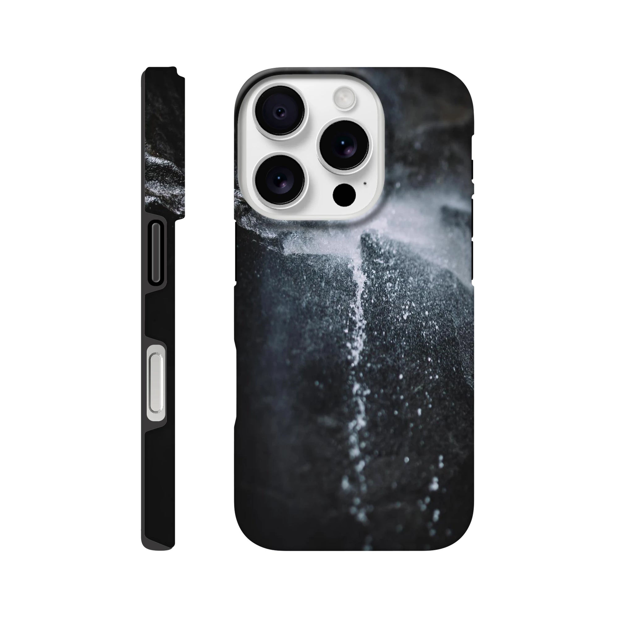 IPhone Hartschalen Case - Wasser Tropfen Print Material JFK Photography Prints iPhone 16 Pro