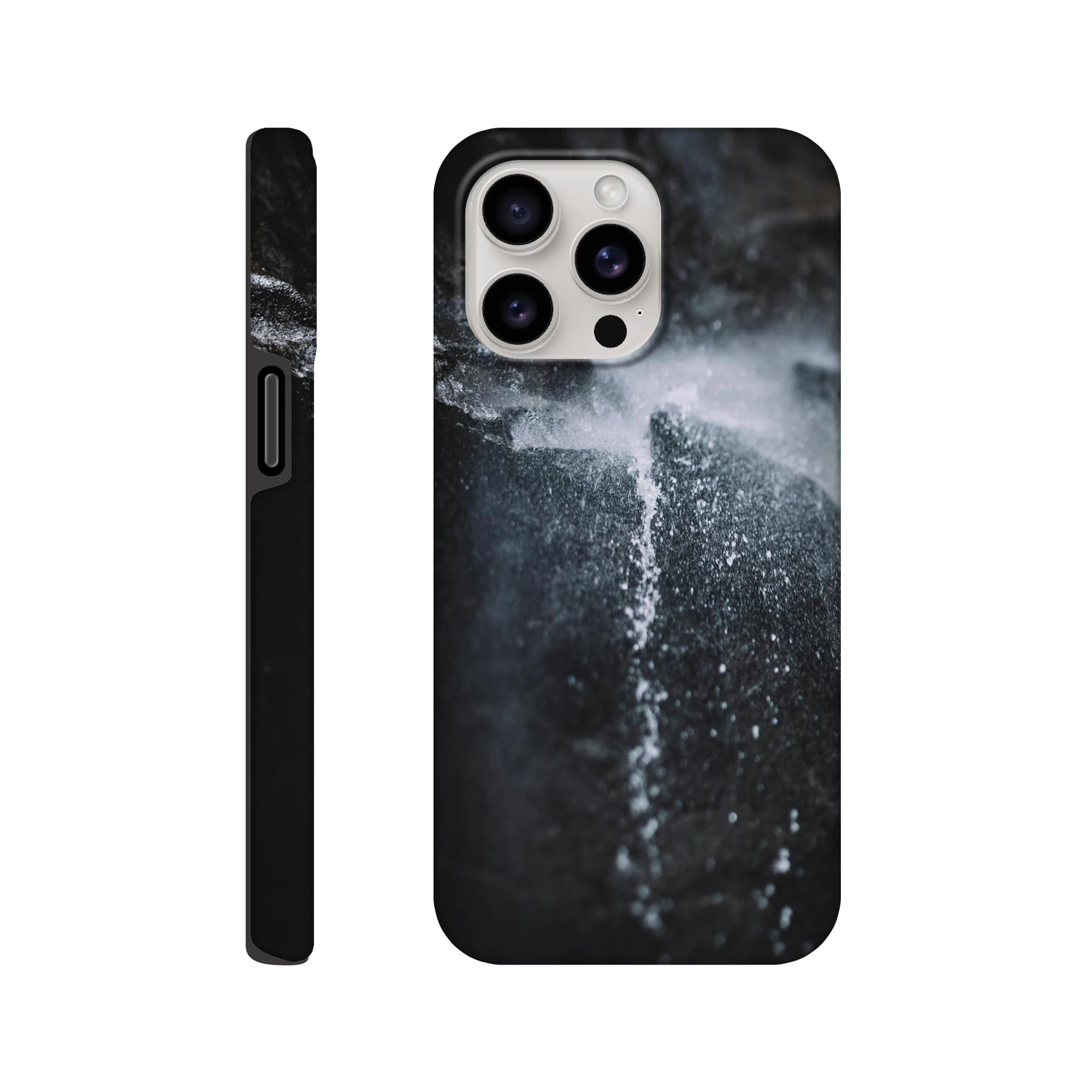 IPhone Hartschalen Case - Wasser Tropfen Print Material JFK Photography Prints iPhone 15 Pro Max