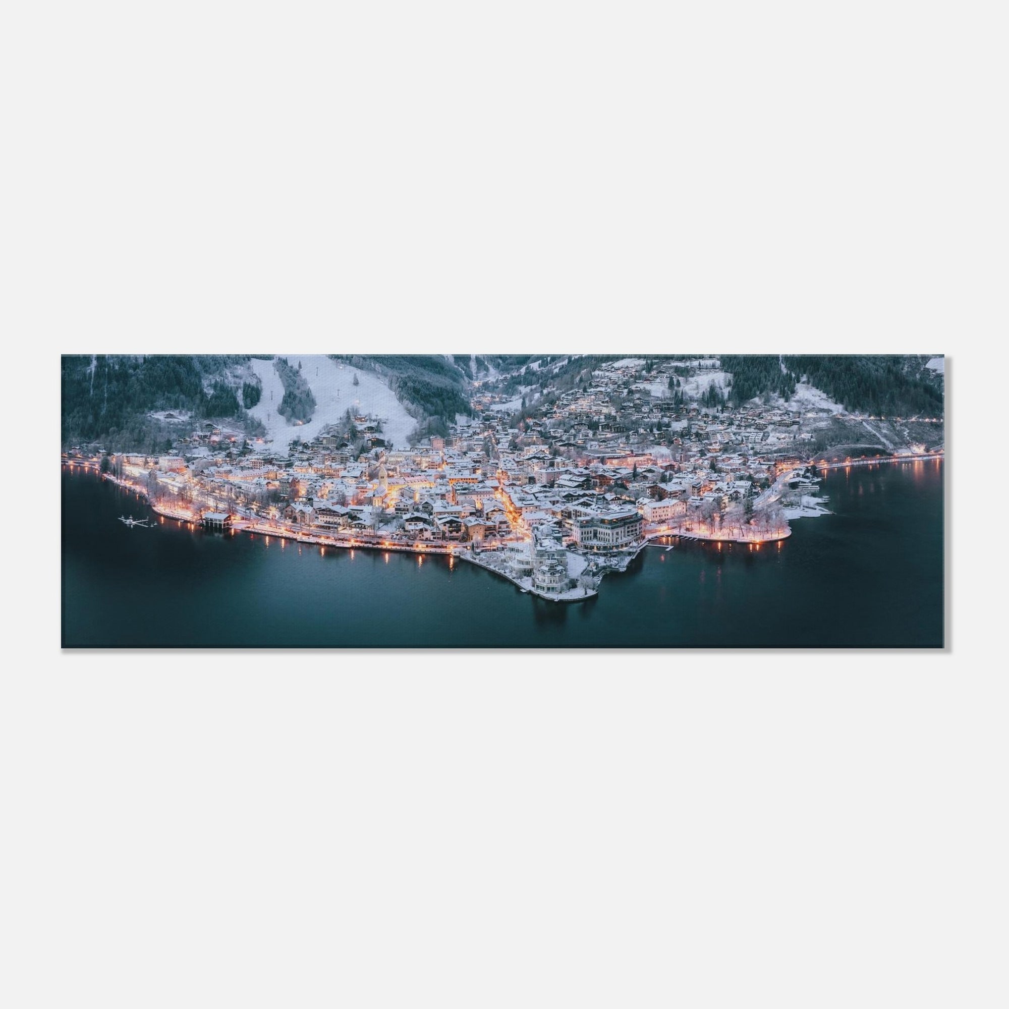 Leinwand Dick - Zell am See im Winter Print Material JFK Photography Prints 30x90 cm / 12x36″