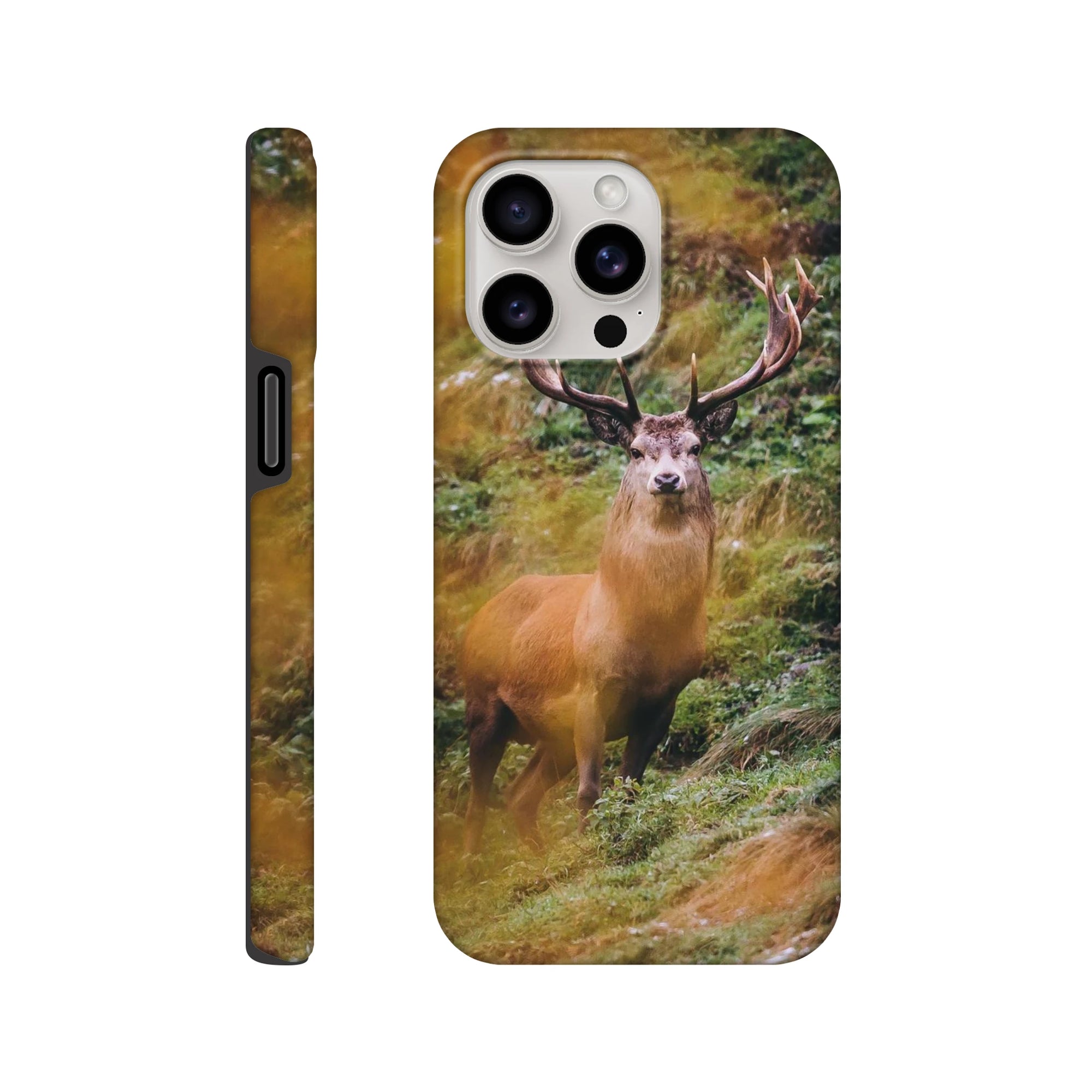 IPhone Hartschalen Case - der Hirsch Print Material JFK Photography Prints iPhone 15 Pro Max