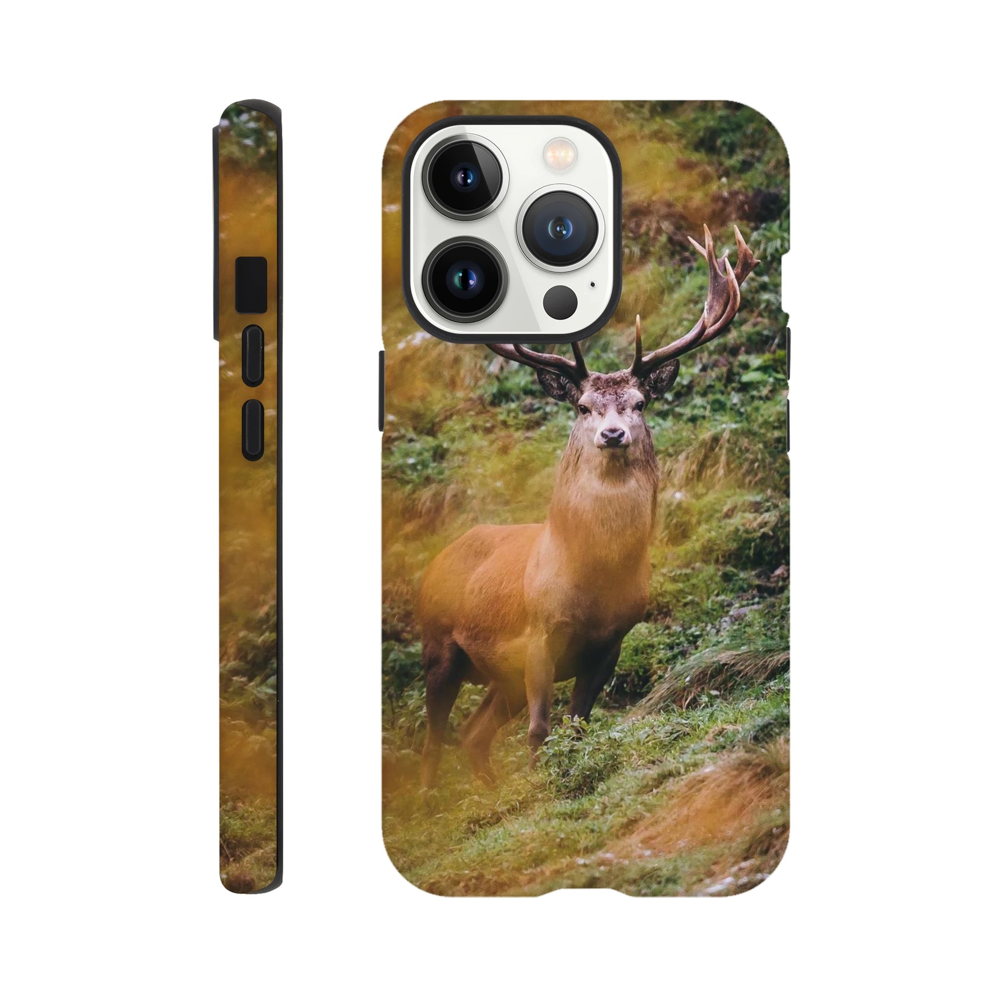 IPhone Hartschalen Case - der Hirsch Print Material JFK Photography Prints iPhone 13 Pro