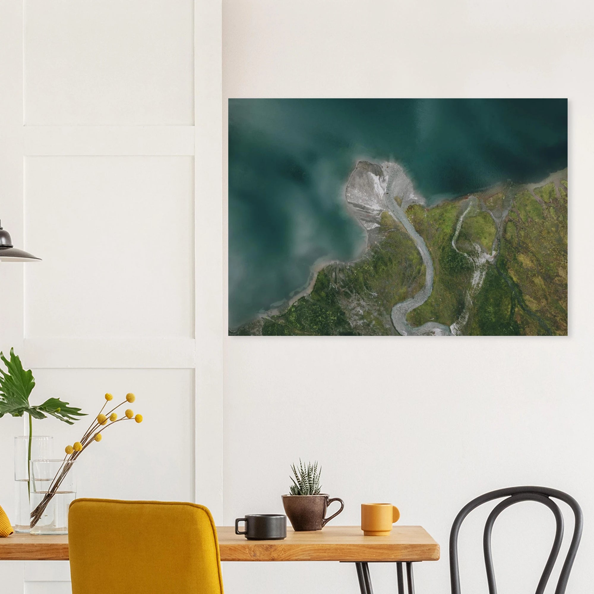 Aluminiumdruck - Hintersee Mittersill von oben Print Material JFK Photography Prints