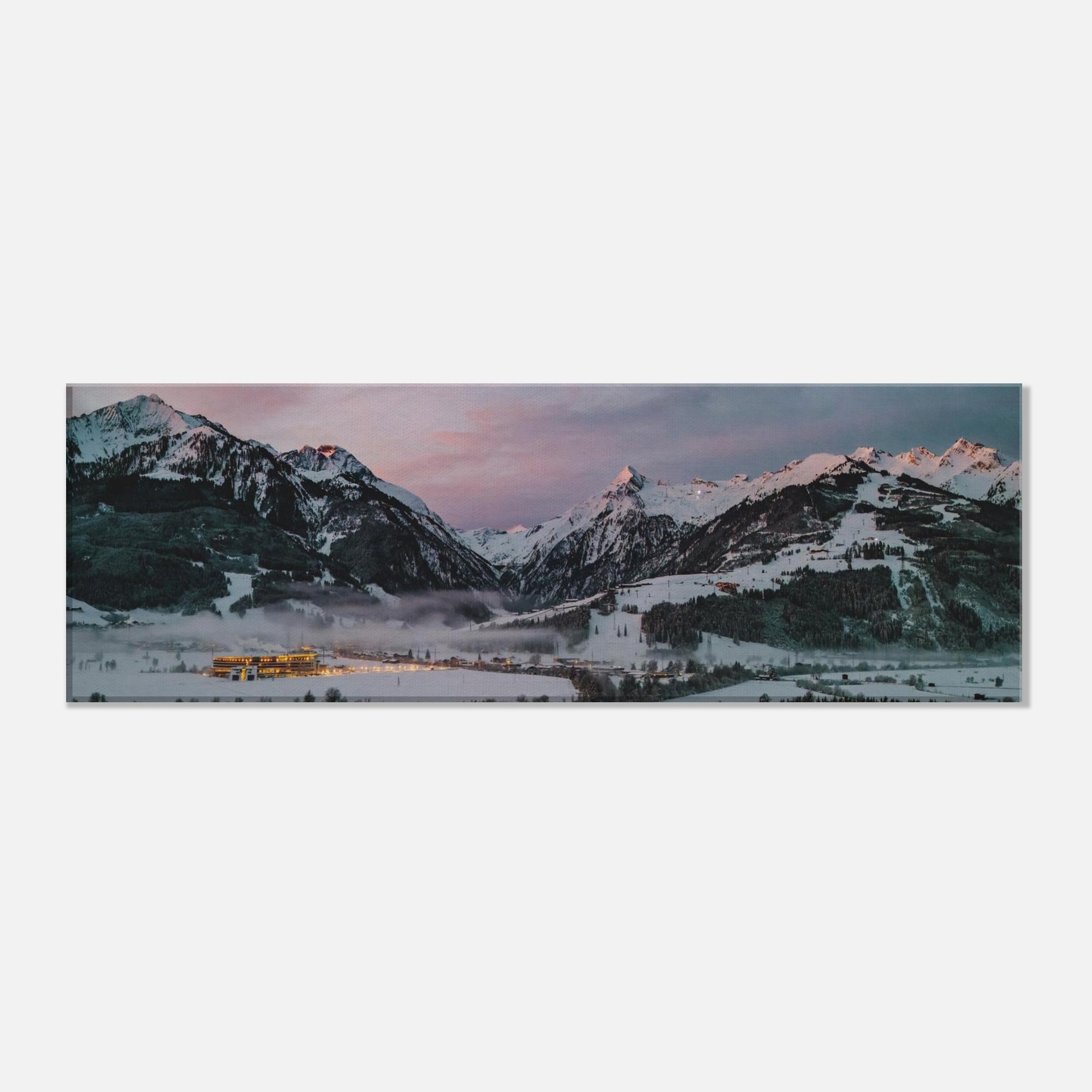 Leinwand Dick - Kaprun im Winter Print Material JFK Photography Prints 20x60 cm / 8x24″