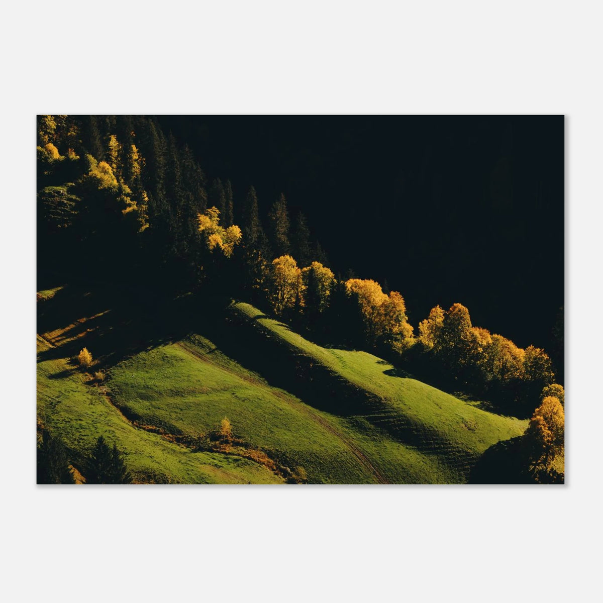 Aluminiumdruck - Herbstlandschaft Kaprun Print Material JFK Photography Prints 70x100 cm / 28x40″