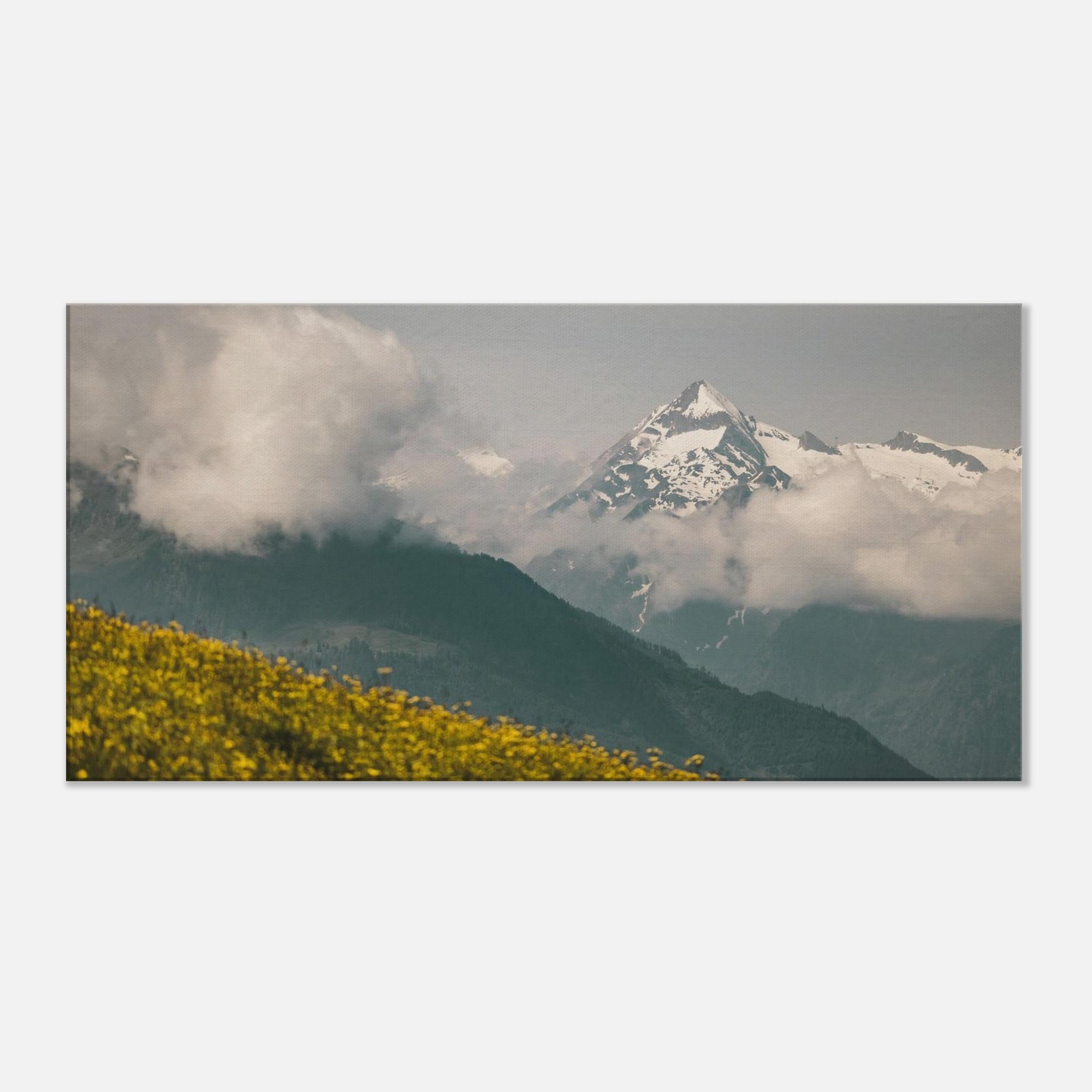 Leinwand Dick - Kitzsteinhorn im Frühling Print Material JFK Photography Prints 50x100 cm / 20x40″