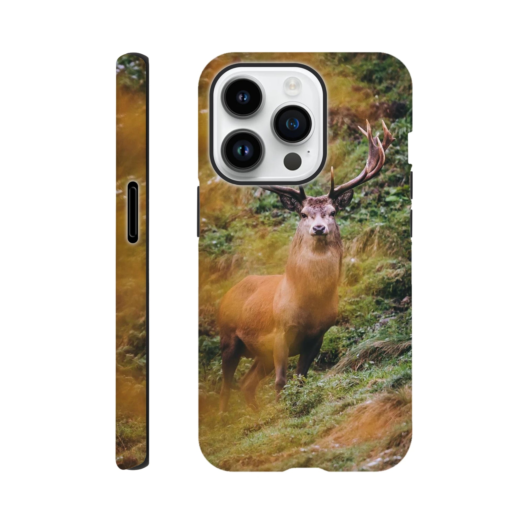 IPhone Hartschalen Case - der Hirsch Print Material JFK Photography Prints iPhone 14 Pro