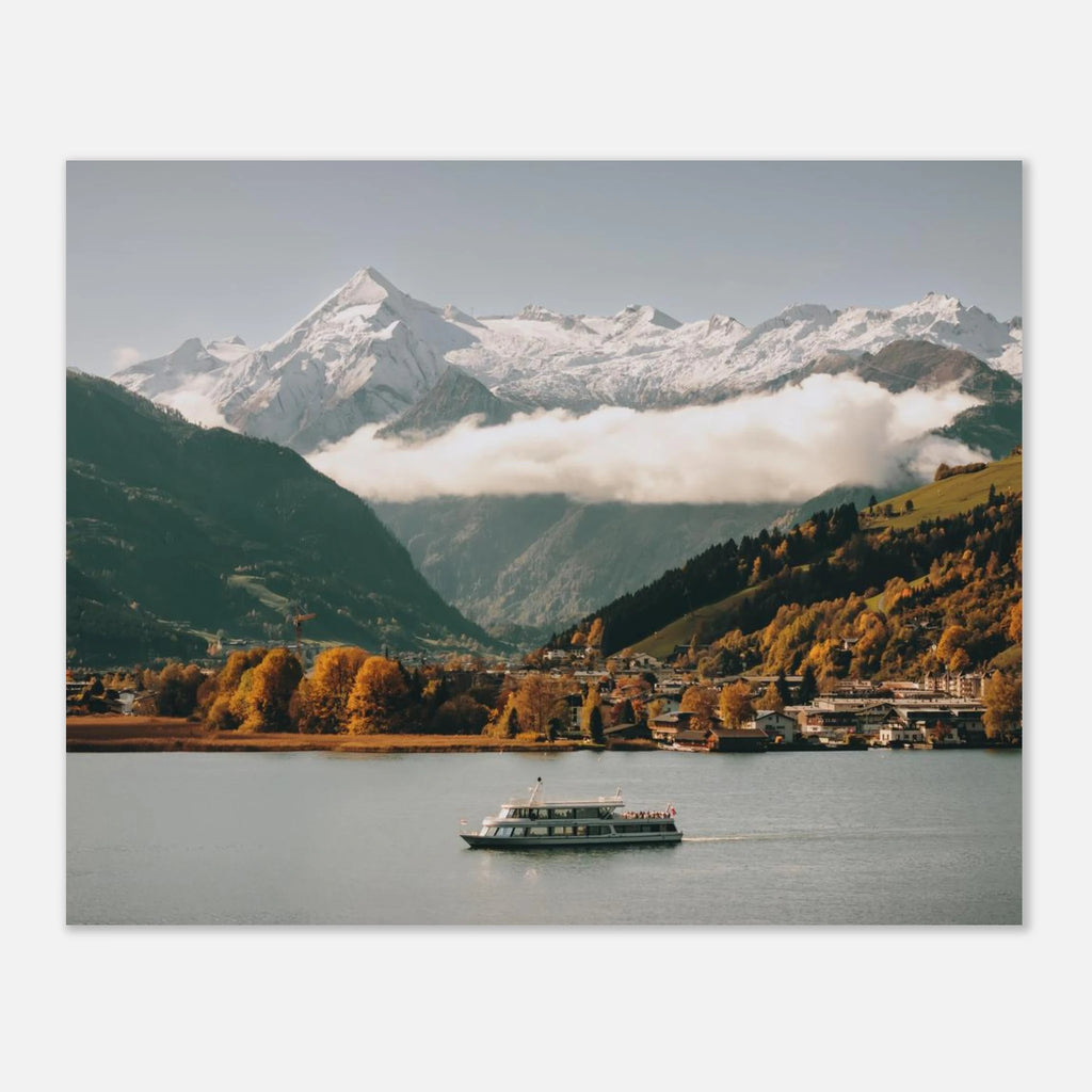Premium Poster - MS Schmitten mit dem Kitzsteinhorn im Herbst Print Material JFK Photography Prints 20x25 cm / 8x10″