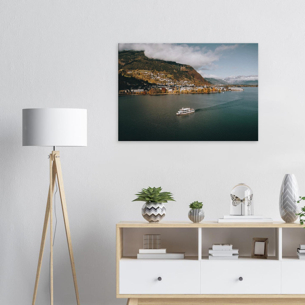 Leinwand Dick - Zell am See mit der MS Schmitten im Herbst Print Material JFK Photography Prints