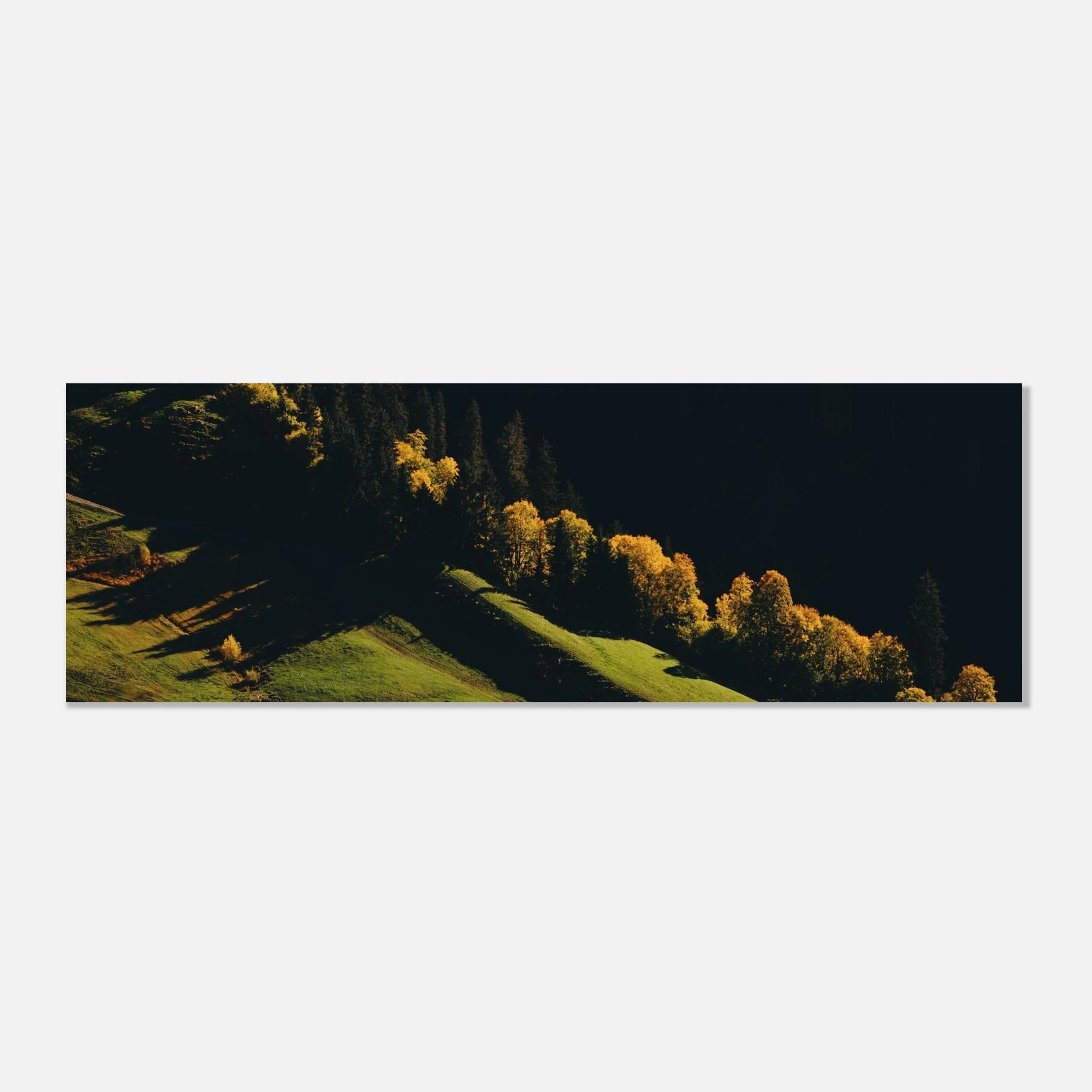 Aluminiumdruck - Herbstlandschaft Kaprun Print Material JFK Photography Prints 30x90 cm / 12x36″