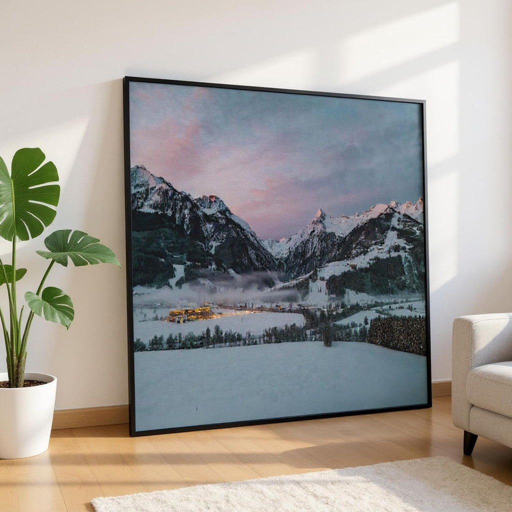 Leinwand Dick - Kaprun im Winter Print Material JFK Photography Prints