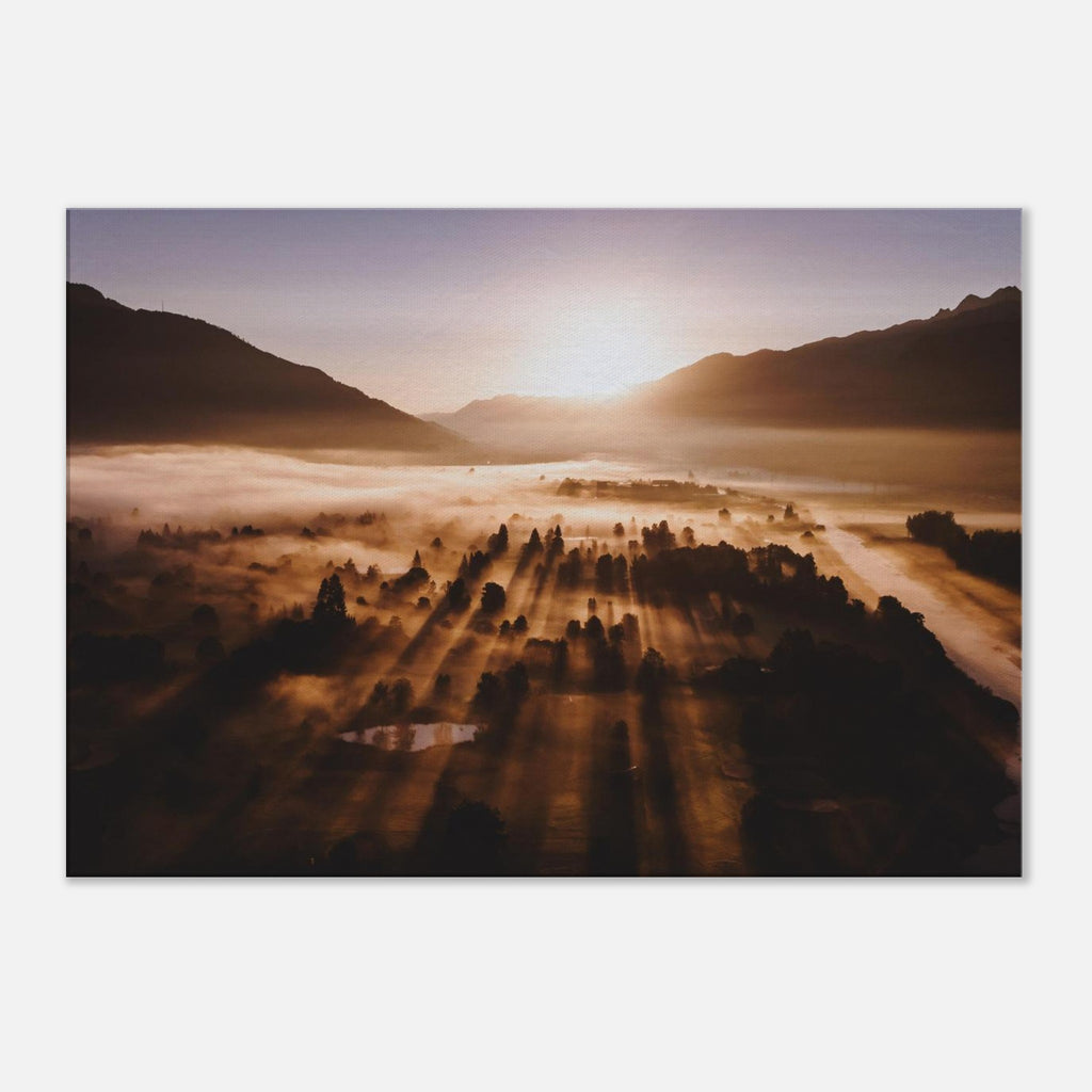 Leinwand Dick - Sonnenaufgang im Herbst Print Material JFK Photography Prints 70x100 cm / 28x40″