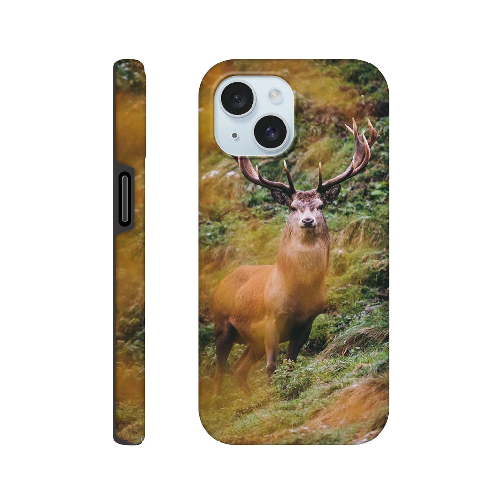 IPhone Hartschalen Case - der Hirsch Print Material JFK Photography Prints iPhone 15