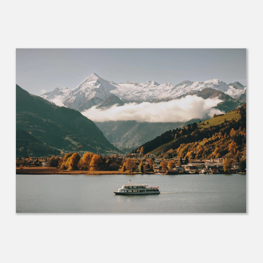 Premium Poster - MS Schmitten mit dem Kitzsteinhorn im Herbst Print Material JFK Photography Prints 50x70 cm / 20x28″