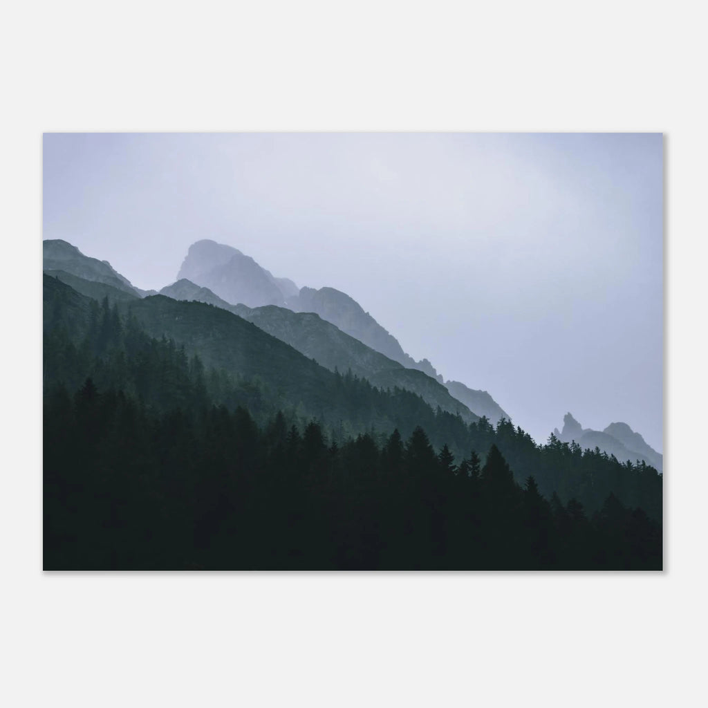 Premium Poster - Leoganger Steinberge bei Regen Print Material JFK Photography Prints A1 (59.4 x 84.1 cm)