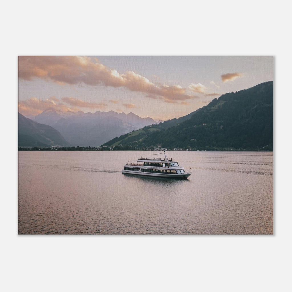 Leinwand Dick - MS Schmitten am Zeller See mit Kitzsteinhorn Print Material JFK Photography Prints 70x100 cm / 28x40″