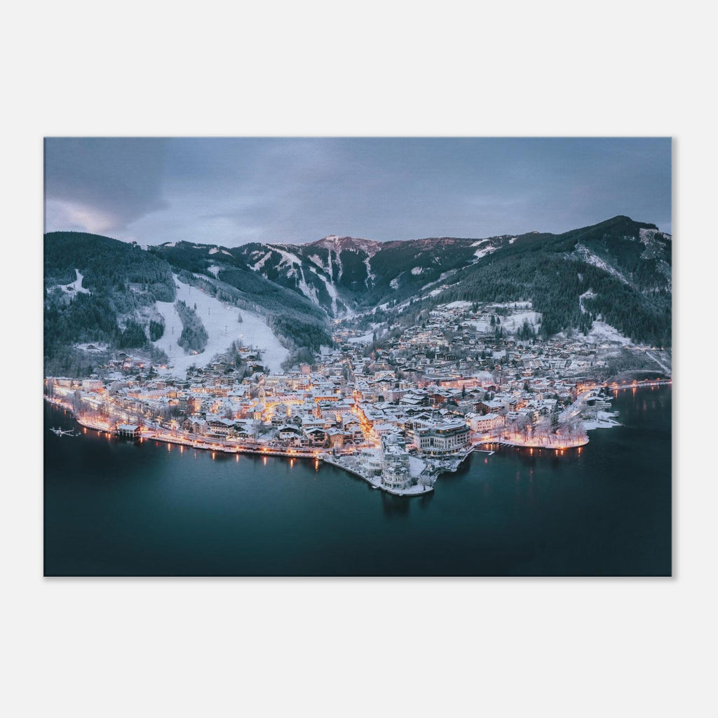 Leinwand Dick - Zell am See im Winter Print Material JFK Photography Prints 70x100 cm / 28x40″