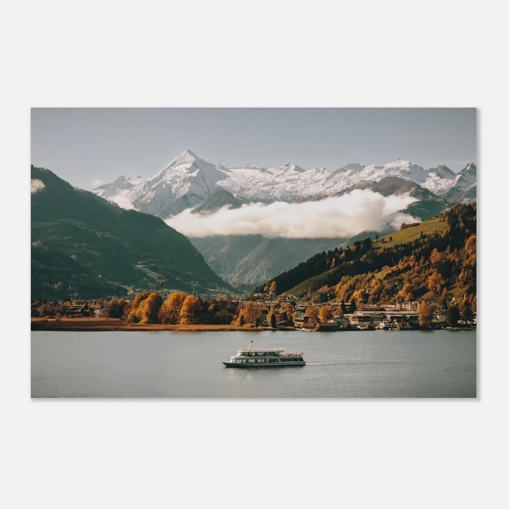 Premium Poster - MS Schmitten mit dem Kitzsteinhorn im Herbst Print Material JFK Photography Prints 28x43 cm / XL (11x17″)