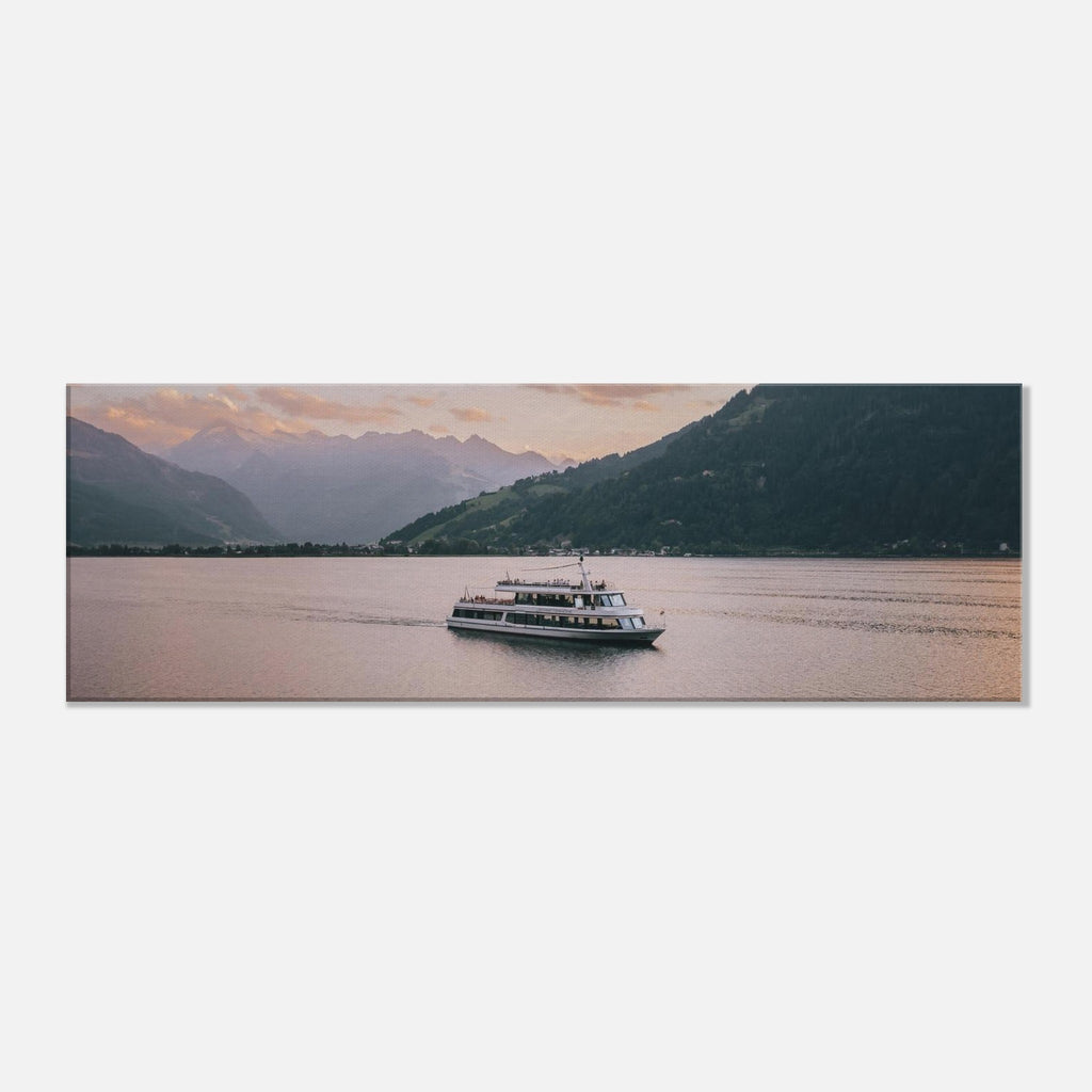 Leinwand Dick - MS Schmitten am Zeller See mit Kitzsteinhorn Print Material JFK Photography Prints 30x90 cm / 12x36″