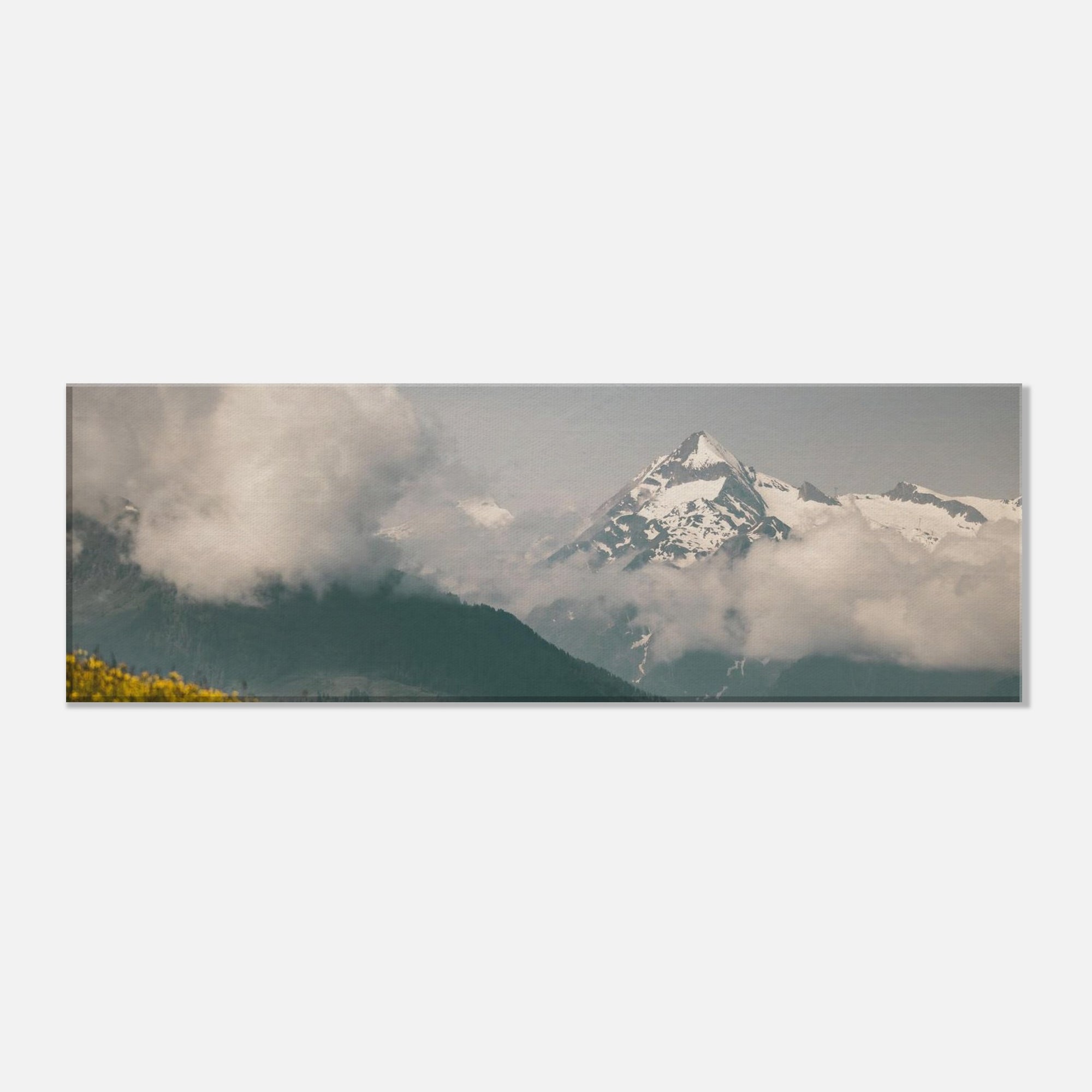 Leinwand Dick - Kitzsteinhorn im Frühling Print Material JFK Photography Prints 20x60 cm / 8x24″