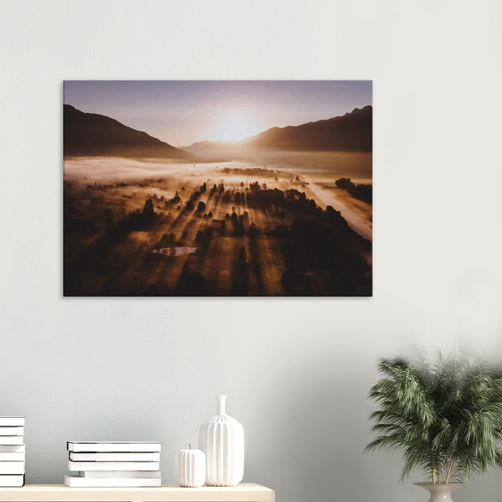 Leinwand Dick - Sonnenaufgang im Herbst Print Material JFK Photography Prints