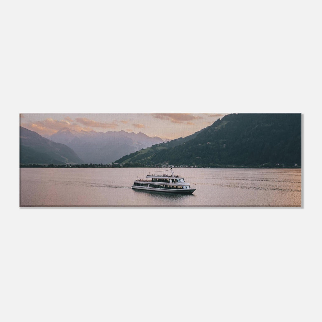 Leinwand Dick - MS Schmitten am Zeller See mit Kitzsteinhorn Print Material JFK Photography Prints 20x60 cm / 8x24″
