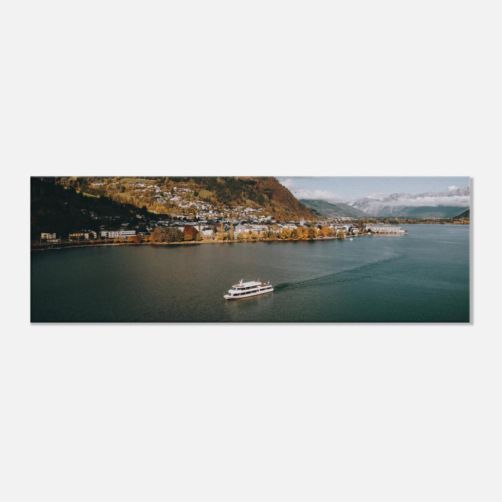 Leinwand Dick - Zell am See mit der MS Schmitten im Herbst Print Material JFK Photography Prints 30x90 cm / 12x36″