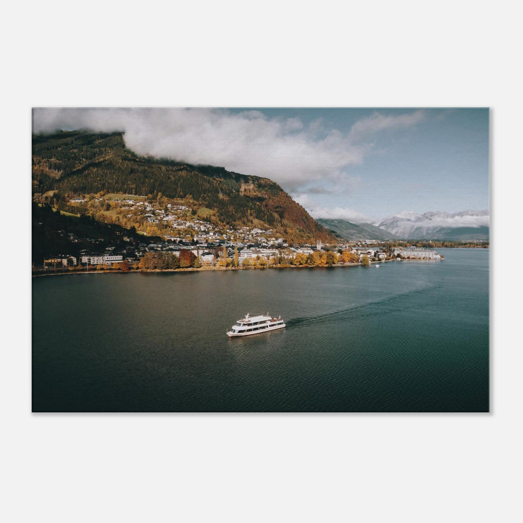 Leinwand Dick - Zell am See mit der MS Schmitten im Herbst Print Material JFK Photography Prints 60x90 cm / 24x36″