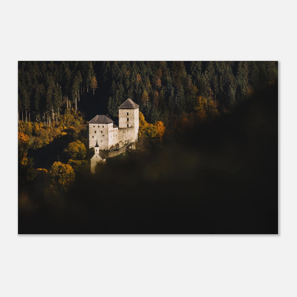 Aluminiumdruck - Burg Kaprun im Herbst Print Material JFK Photography Prints 30x45 cm / 12x18″