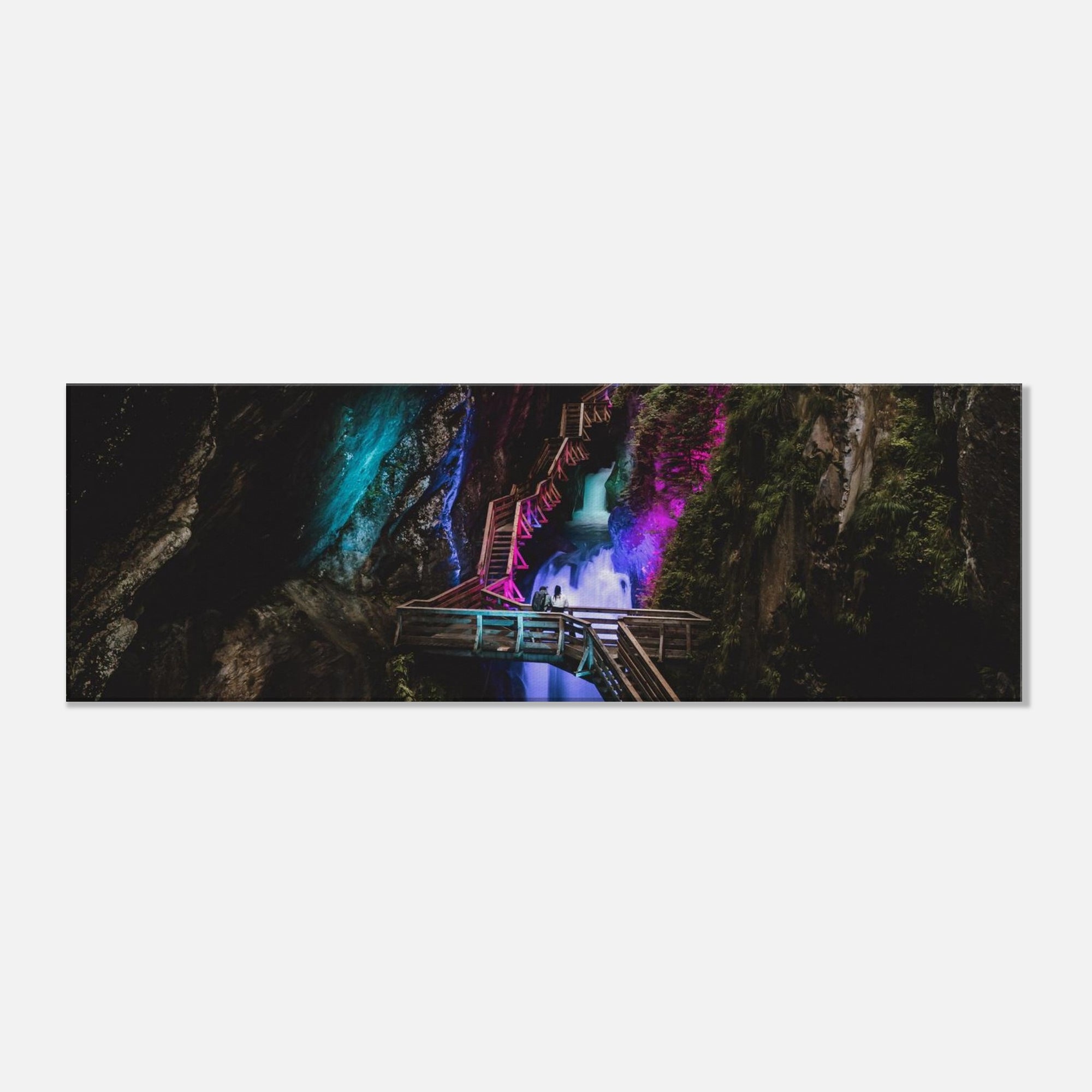 Leinwand Dick - Klammlichter in der Sigmund Thun Klamm Print Material JFK Photography Prints 30x90 cm / 12x36″