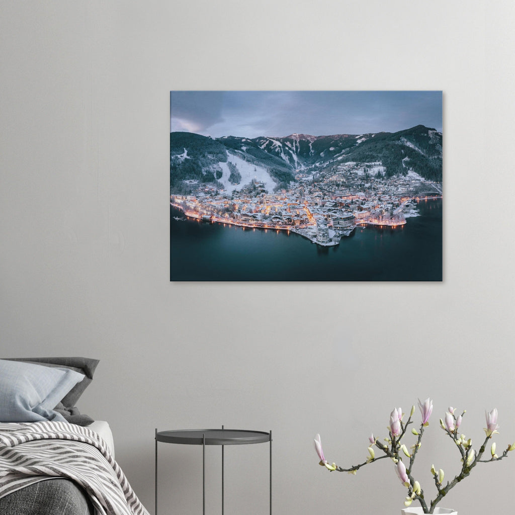 Leinwand Dick - Zell am See im Winter Print Material JFK Photography Prints