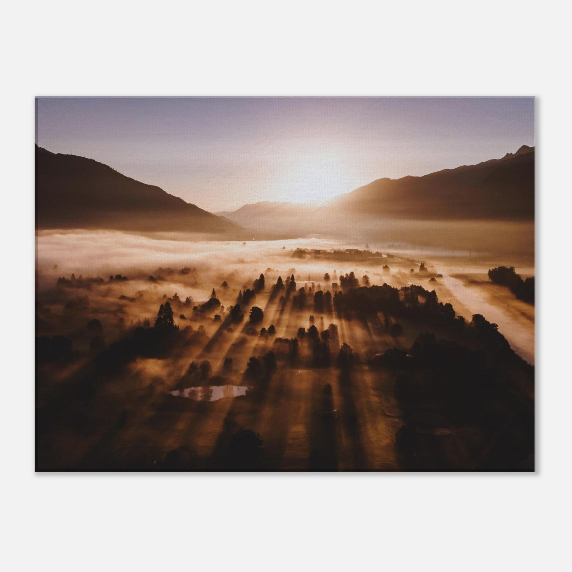 Leinwand Dick - Sonnenaufgang im Herbst Print Material JFK Photography Prints 45x60 cm / 18x24″